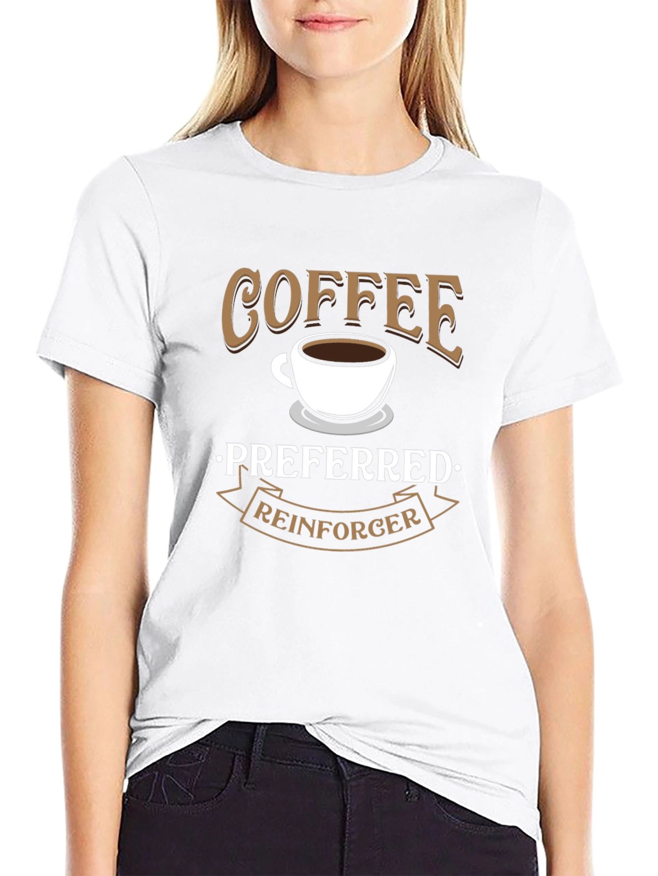 Coffee Preferred Reinforcer Black T-Shirt