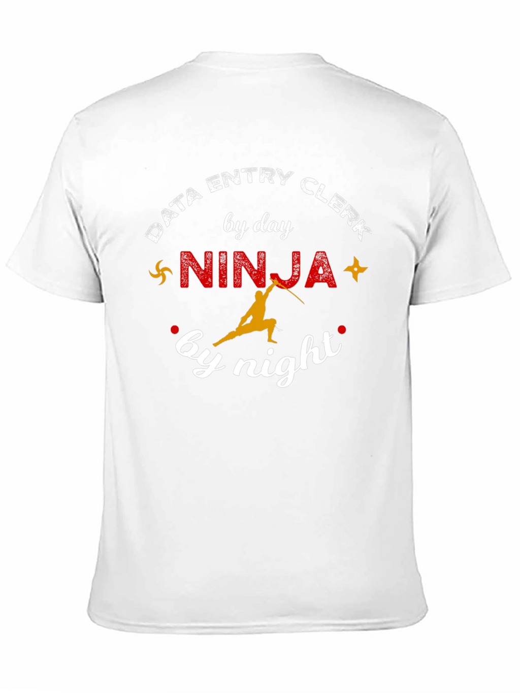 Data Entry Clerk Ninja T-Shirt: Day & Night