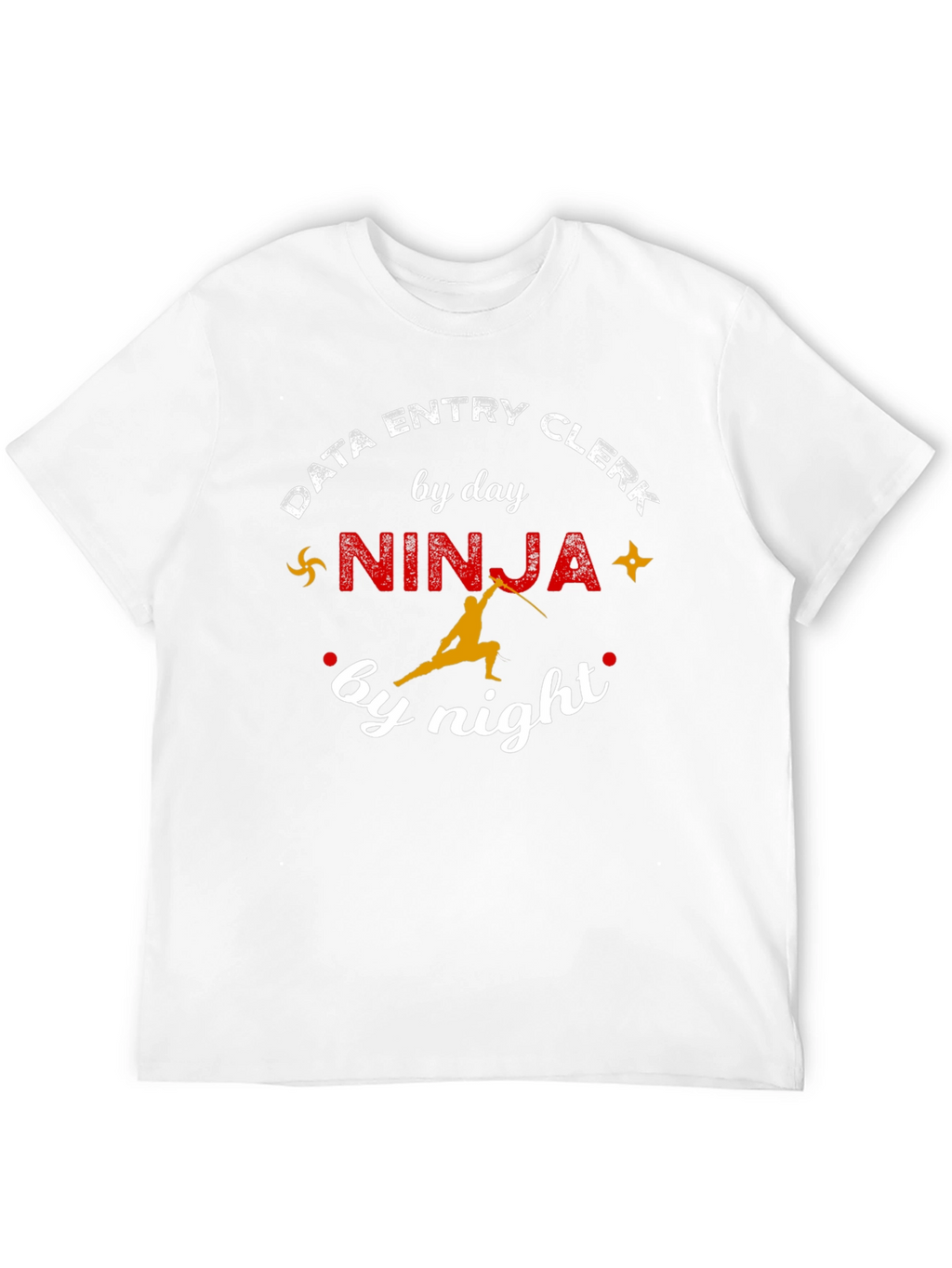 Data Entry Clerk Ninja T-Shirt: Day & Night