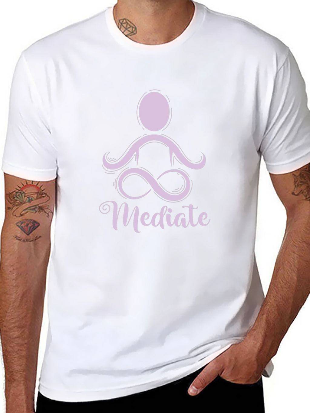 Meditate Graphic Tee - Black