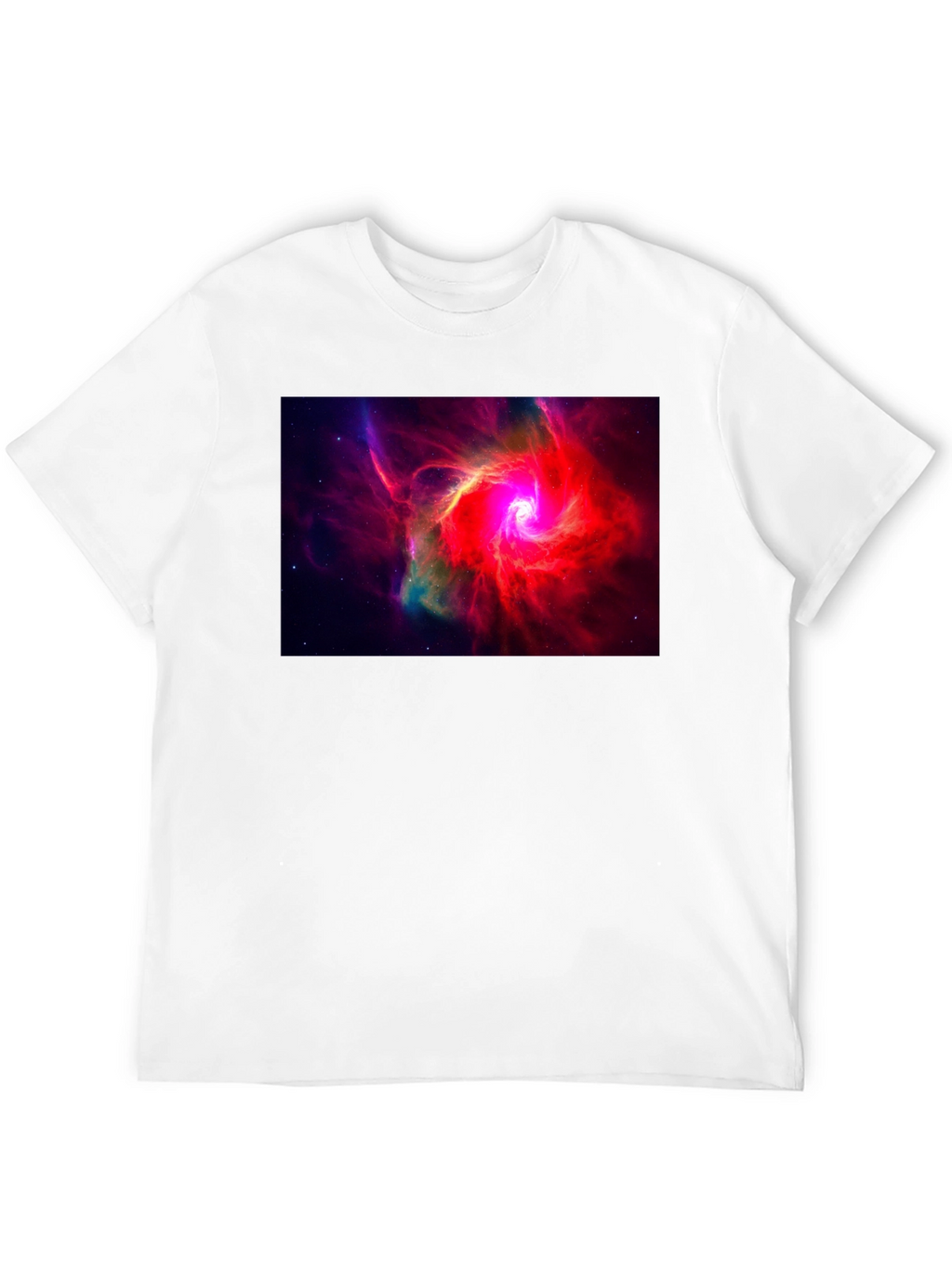 Nebula Graphic Black T-Shirt - Space Art Tee