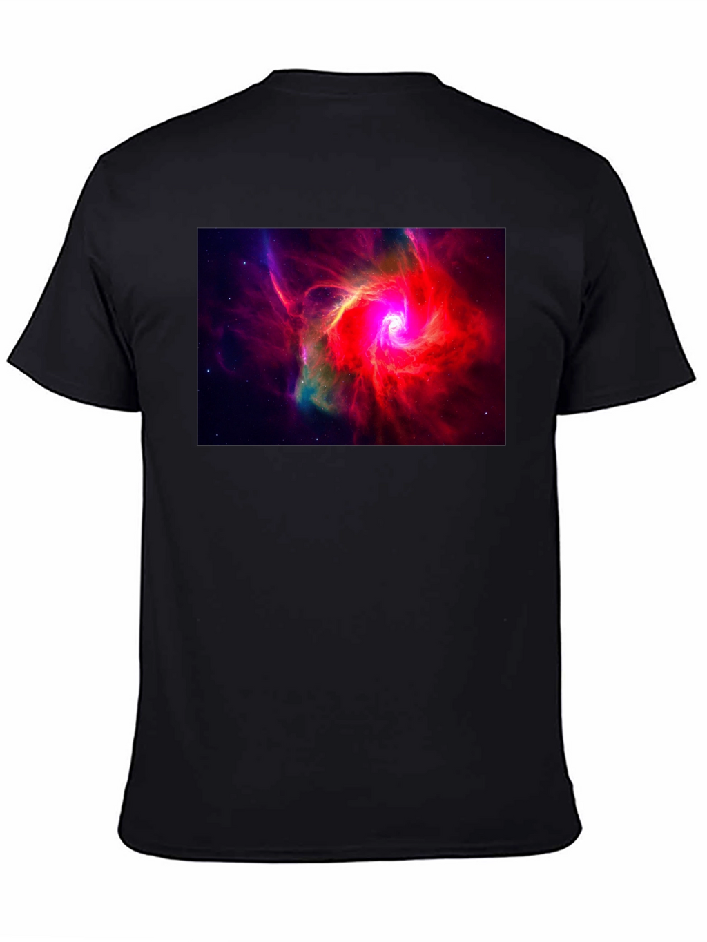 Nebula Graphic Black T-Shirt - Space Art Tee