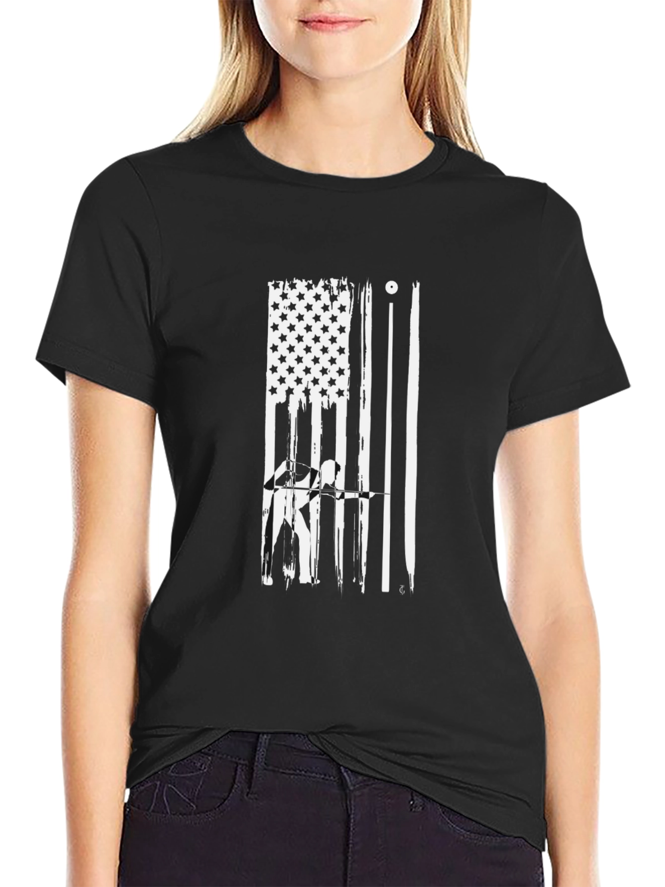 Patriotic Billiards Graphic Tee - Black