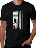 Patriotic Billiards Graphic Tee - Black