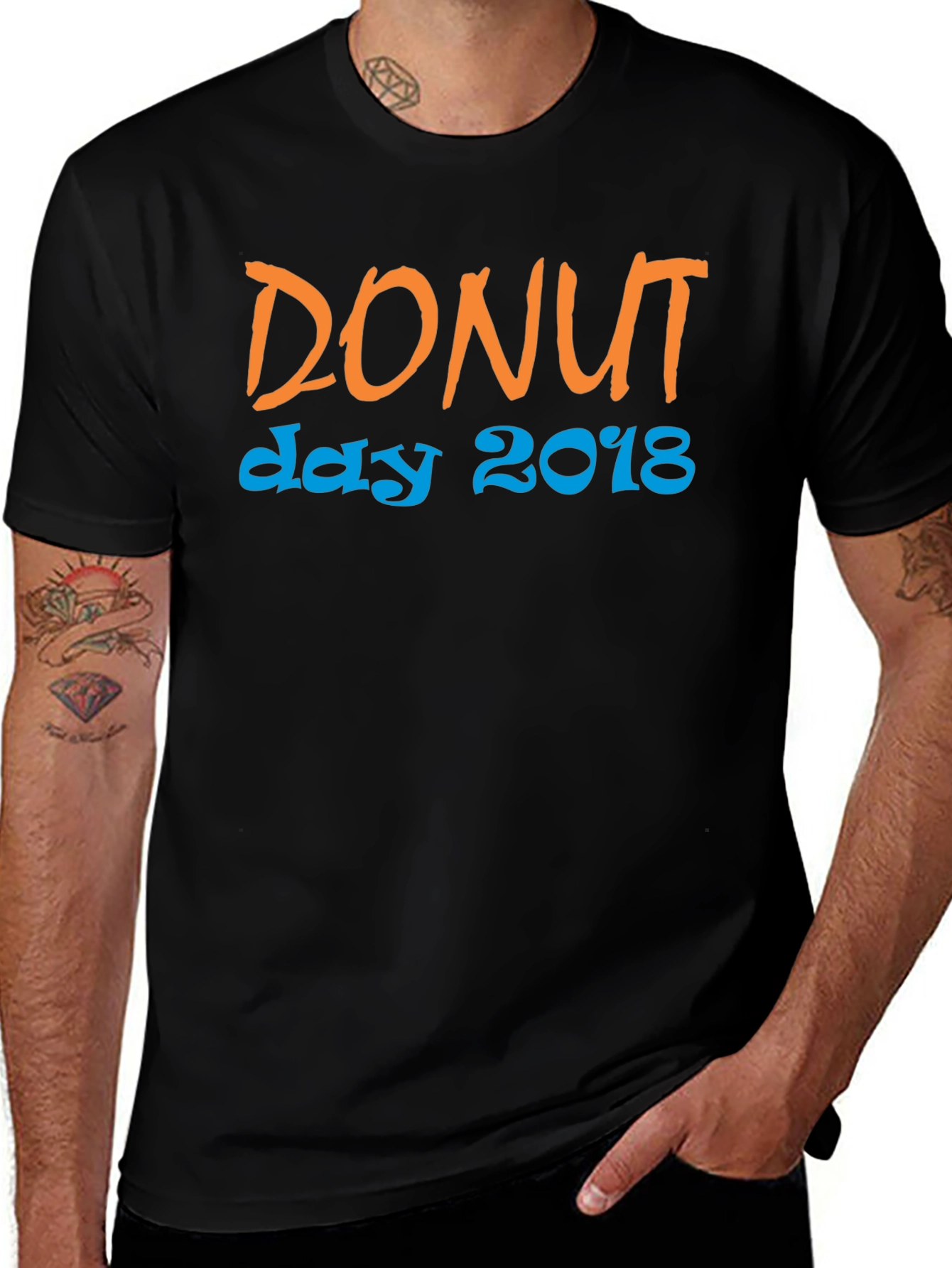 Donut Day 2018 Graphic Tee - Unisex Cotton T-Shirt