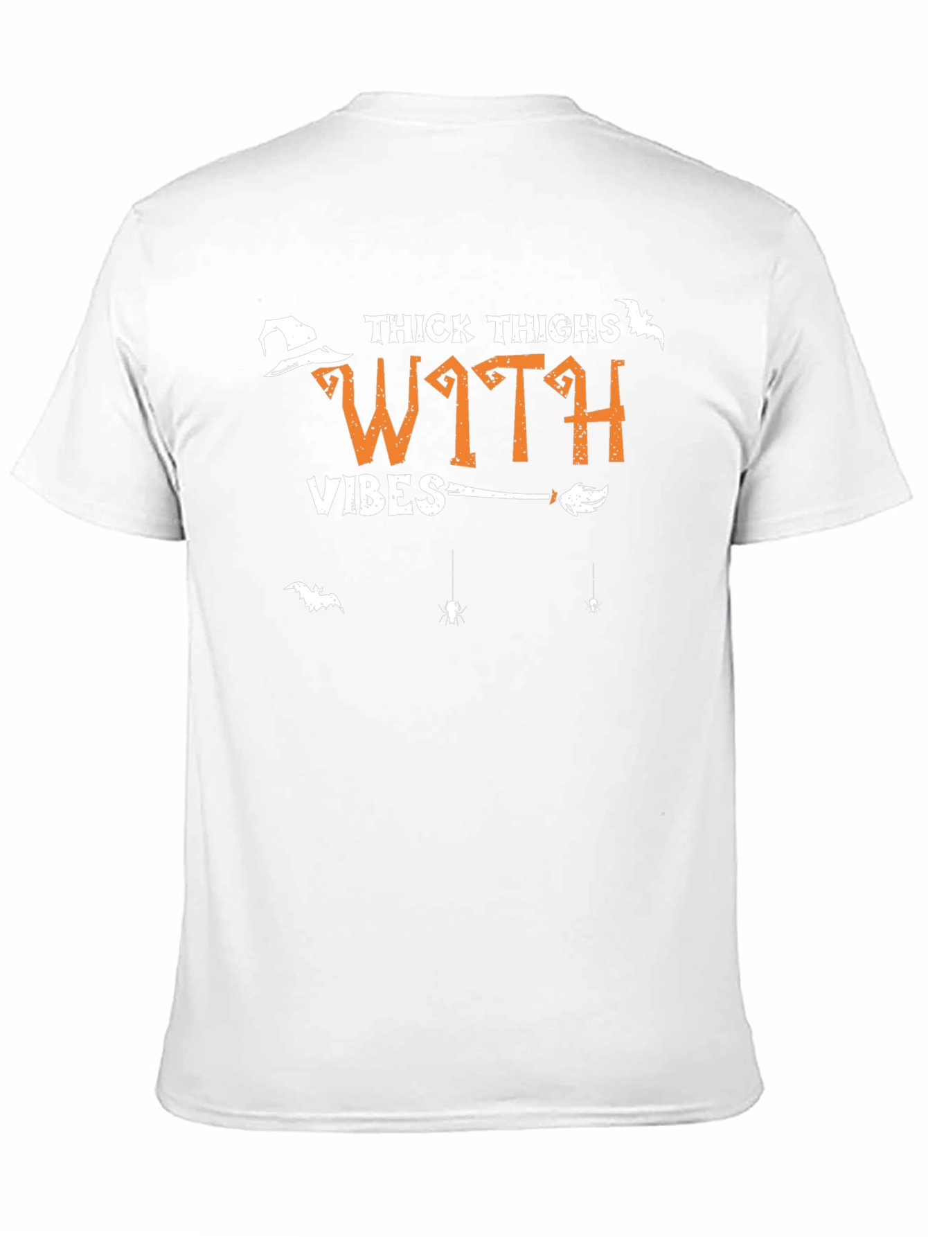 Thick Thighs Witch Vibes Halloween Graphic T-Shirt