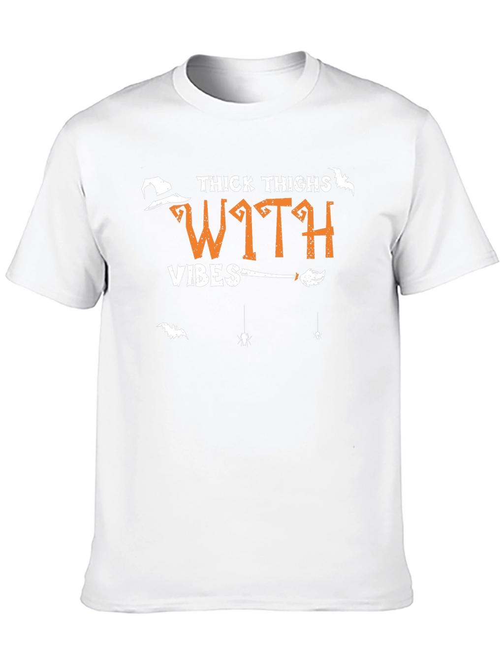 Thick Thighs Witch Vibes Halloween Graphic T-Shirt