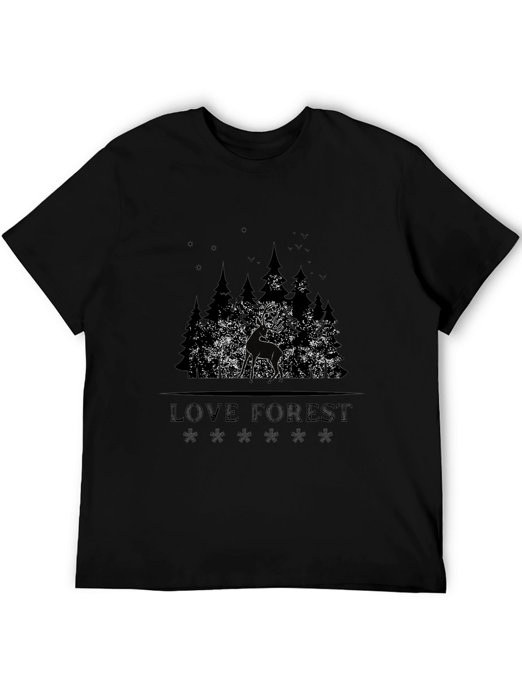 Love Forest Deer Graphic T-Shirt
