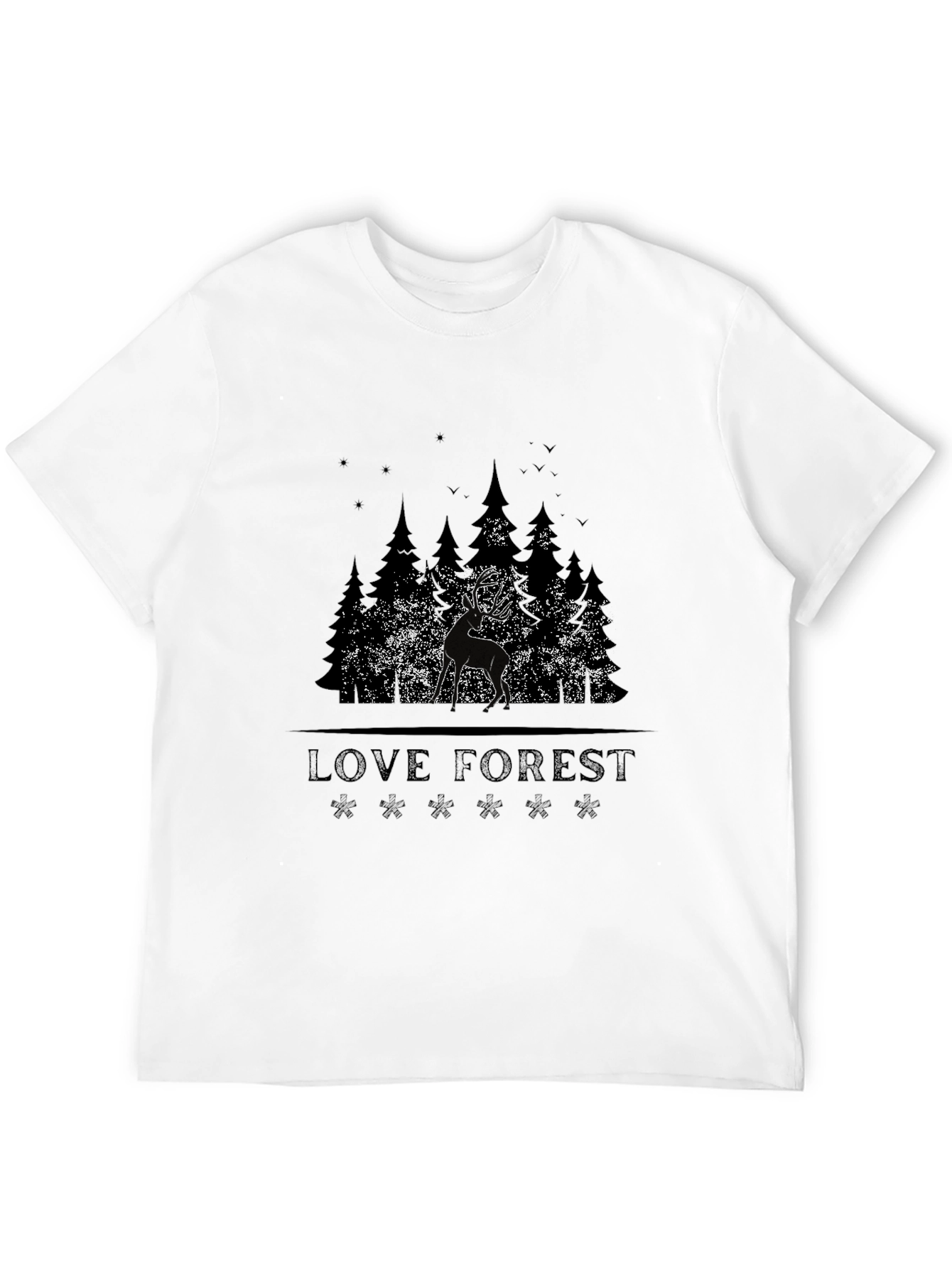 Love Forest Deer Graphic T-Shirt