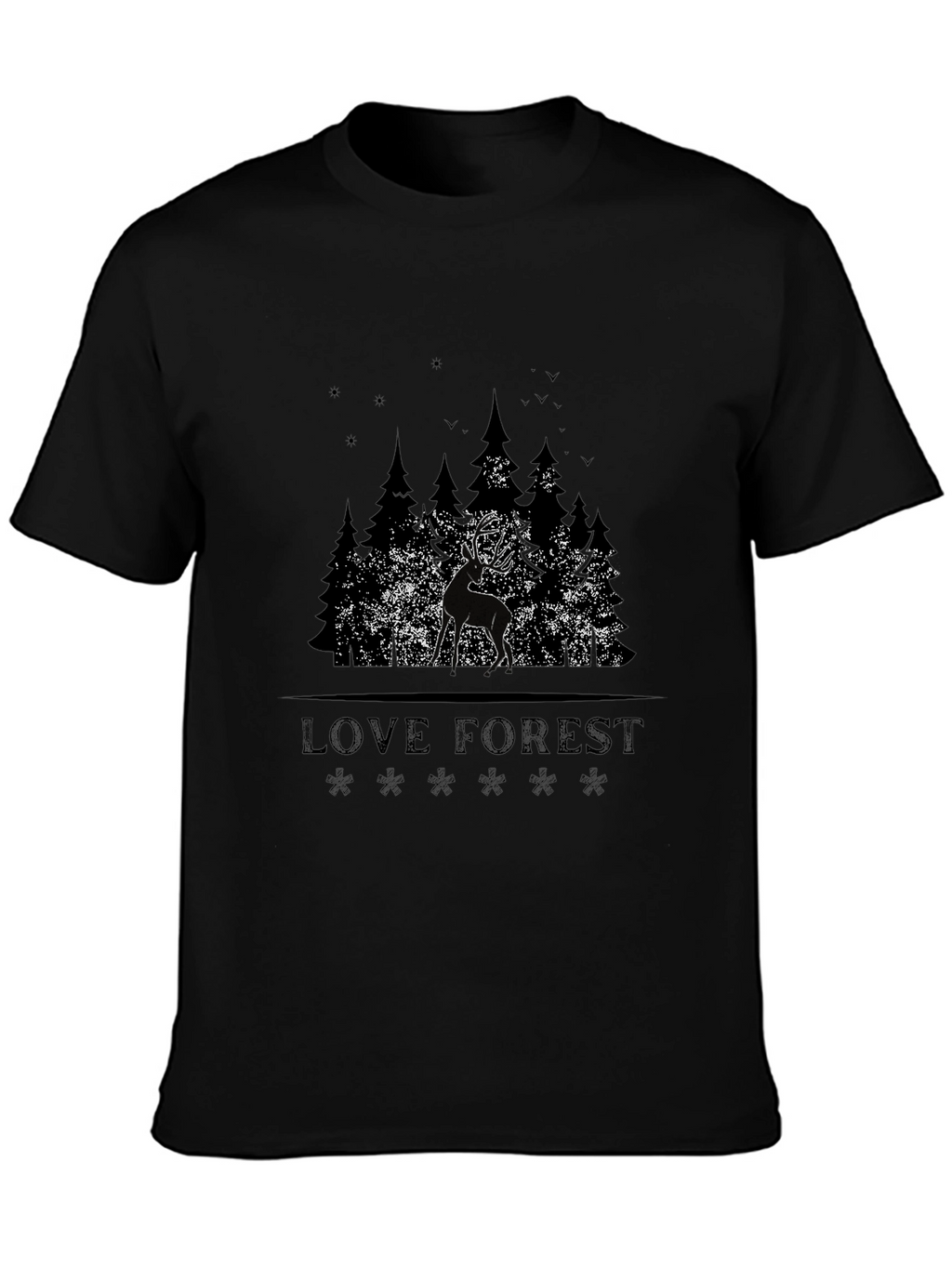 Love Forest Deer Graphic T-Shirt