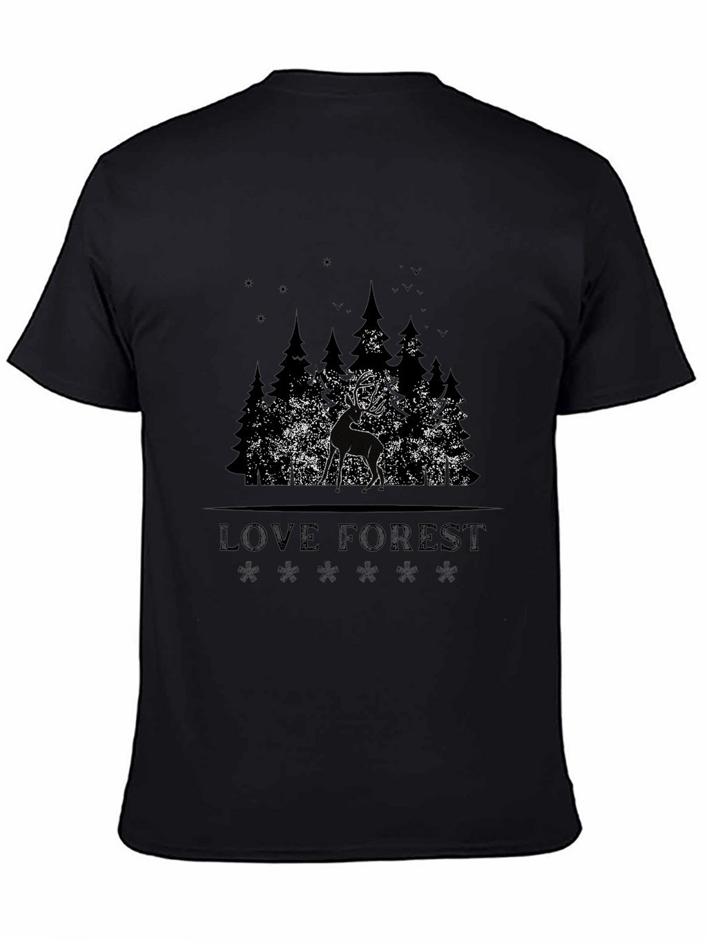 Love Forest Deer Graphic T-Shirt