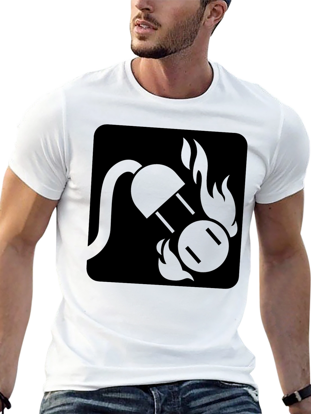 Fiery Outlet Black T-Shirt