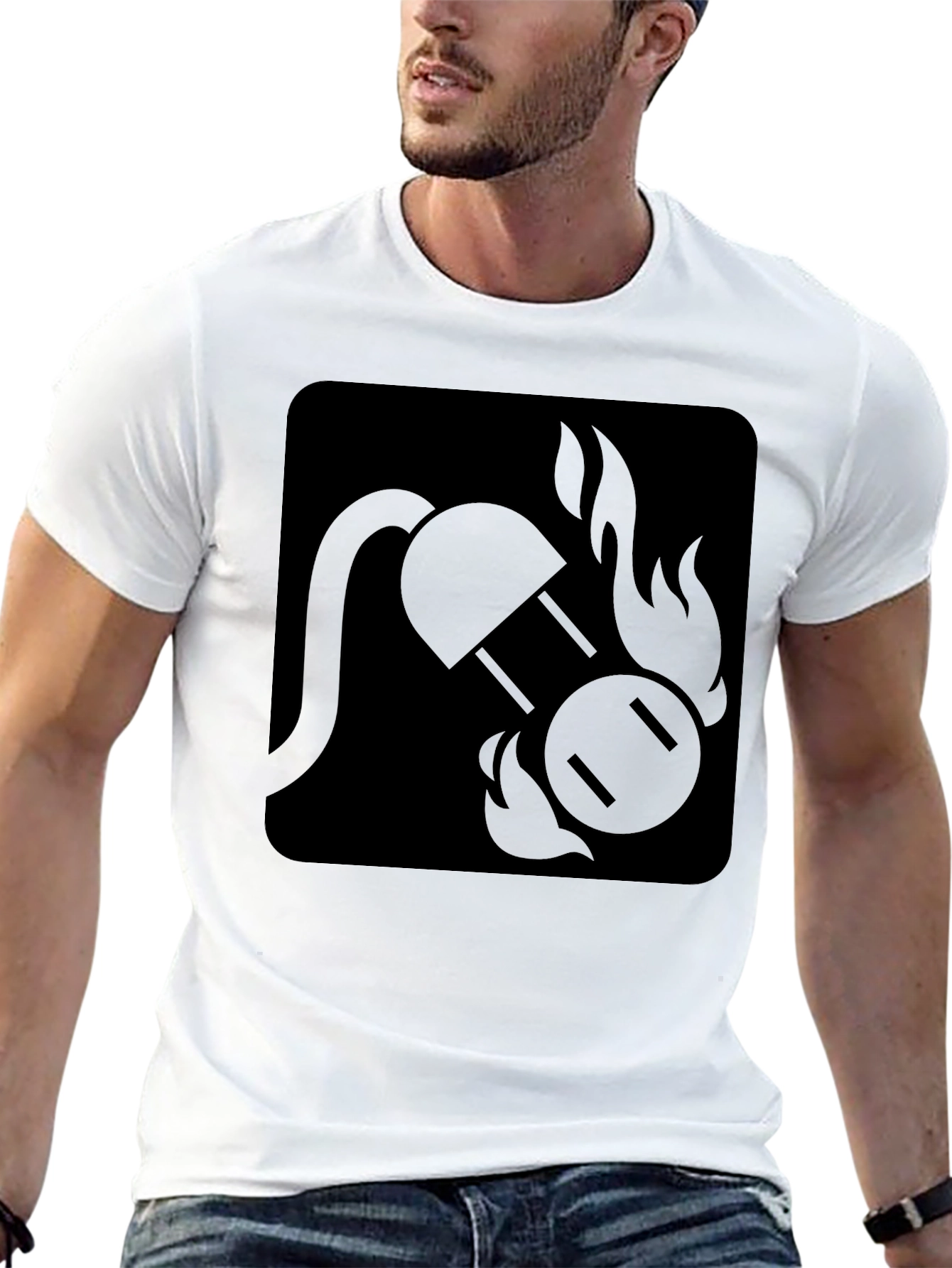 Fiery Outlet Black T-Shirt