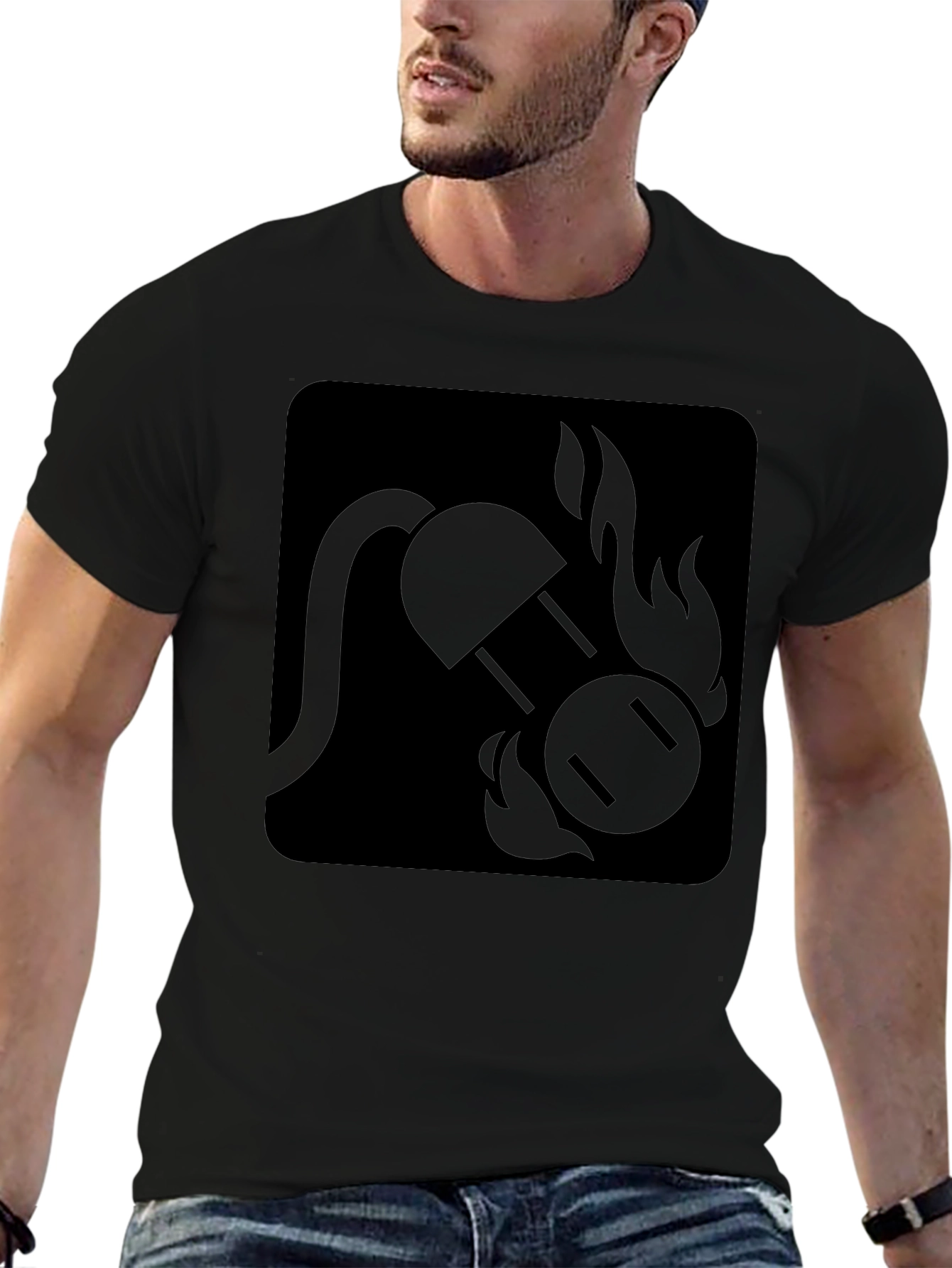 Fiery Outlet Black T-Shirt