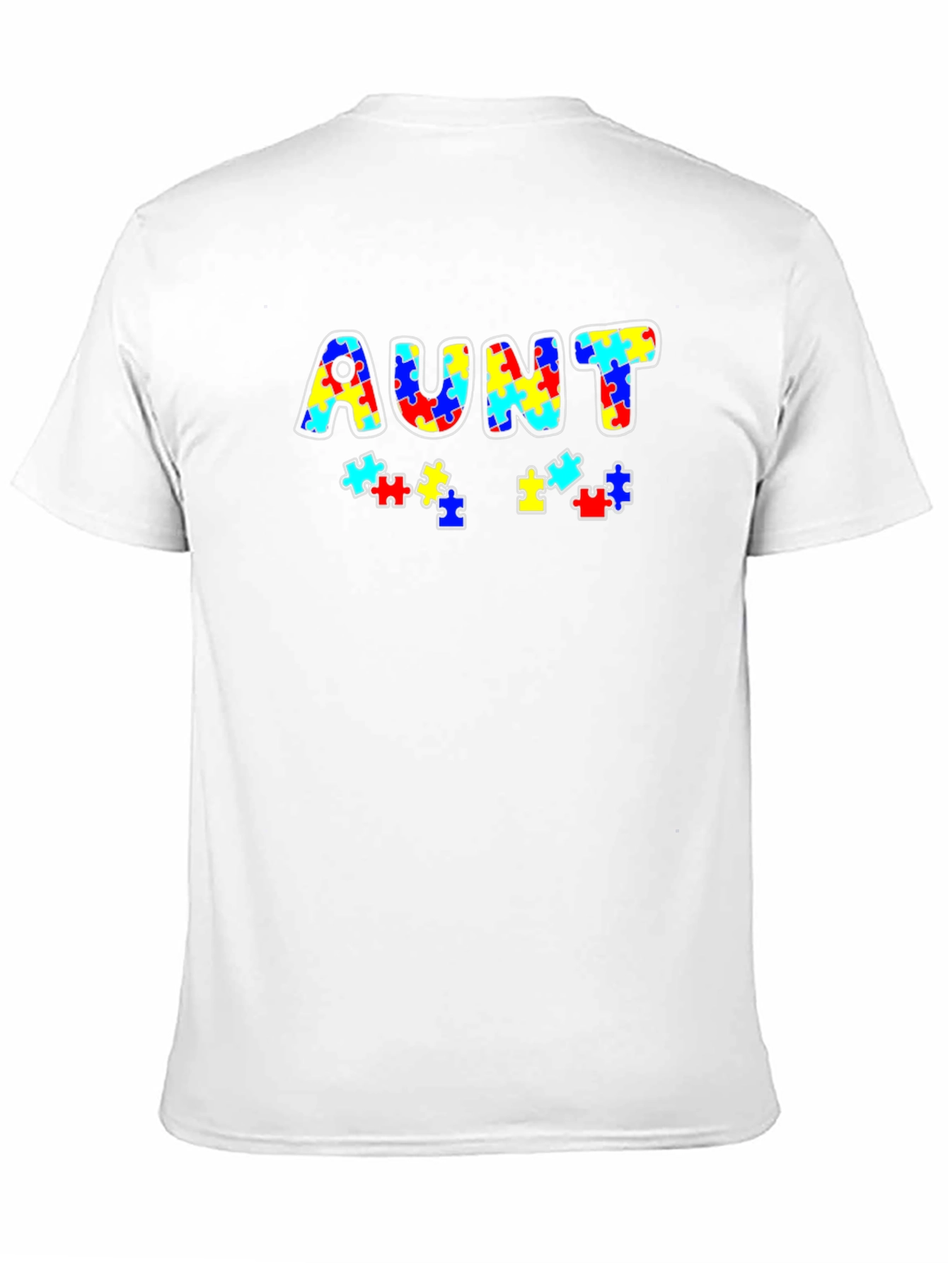 Autism Awareness Aunt Puzzle Piece T-Shirt