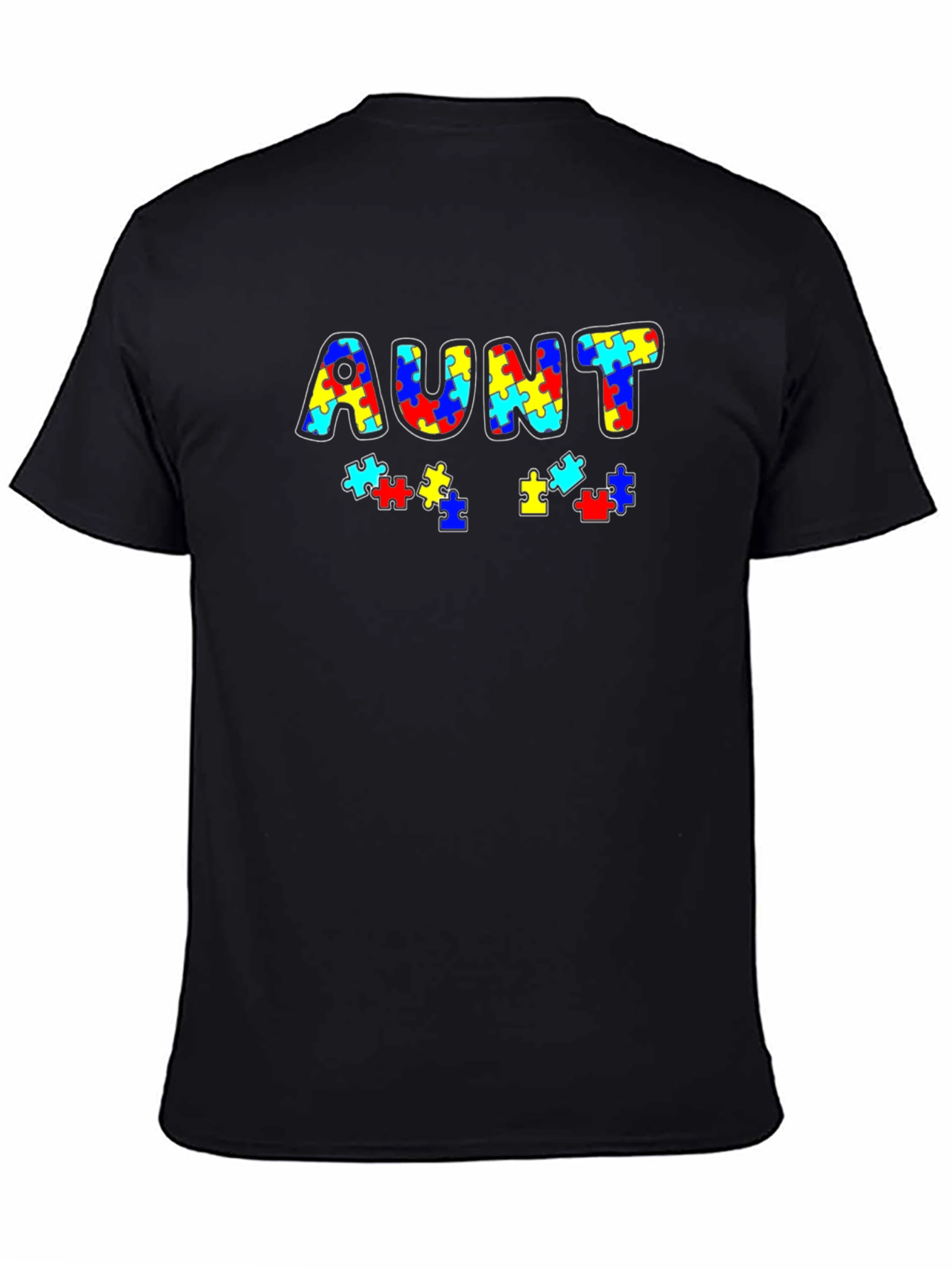 Autism Awareness Aunt Puzzle Piece T-Shirt