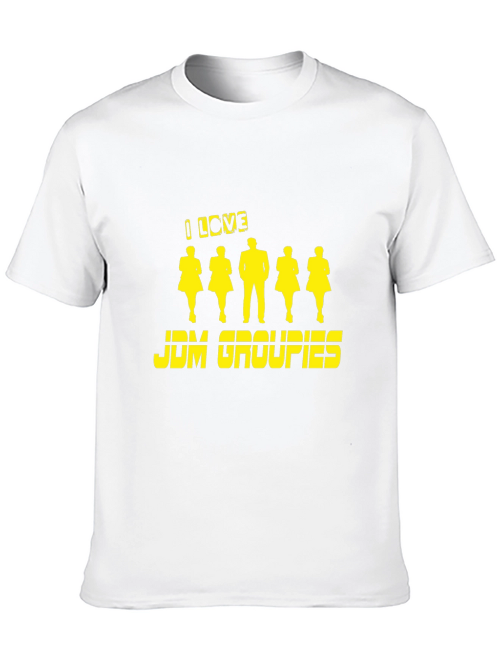 I Love JDM Groupies Black Graphic T-Shirt