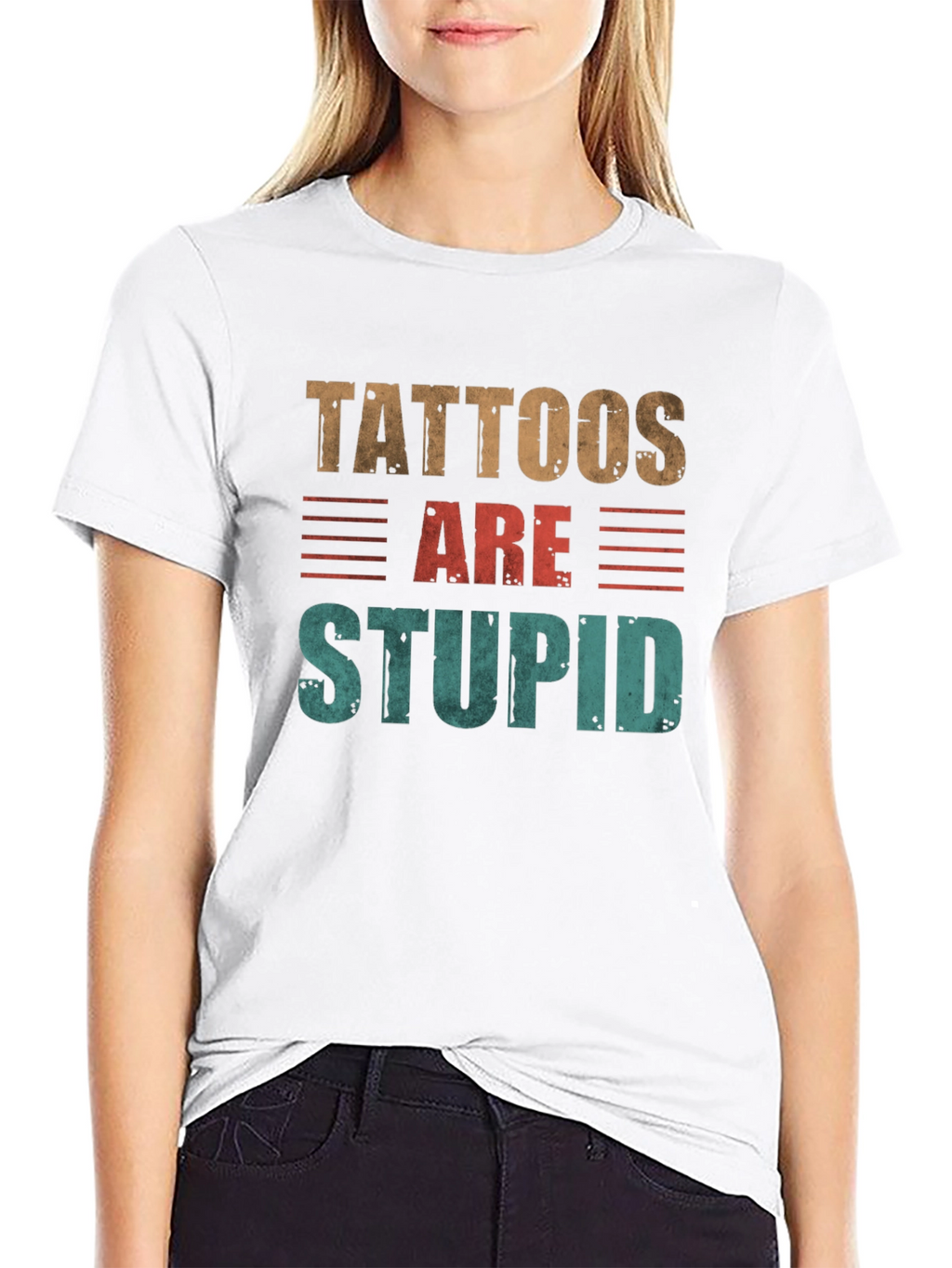 Tattoos Are Stupid Graphic T-Shirt