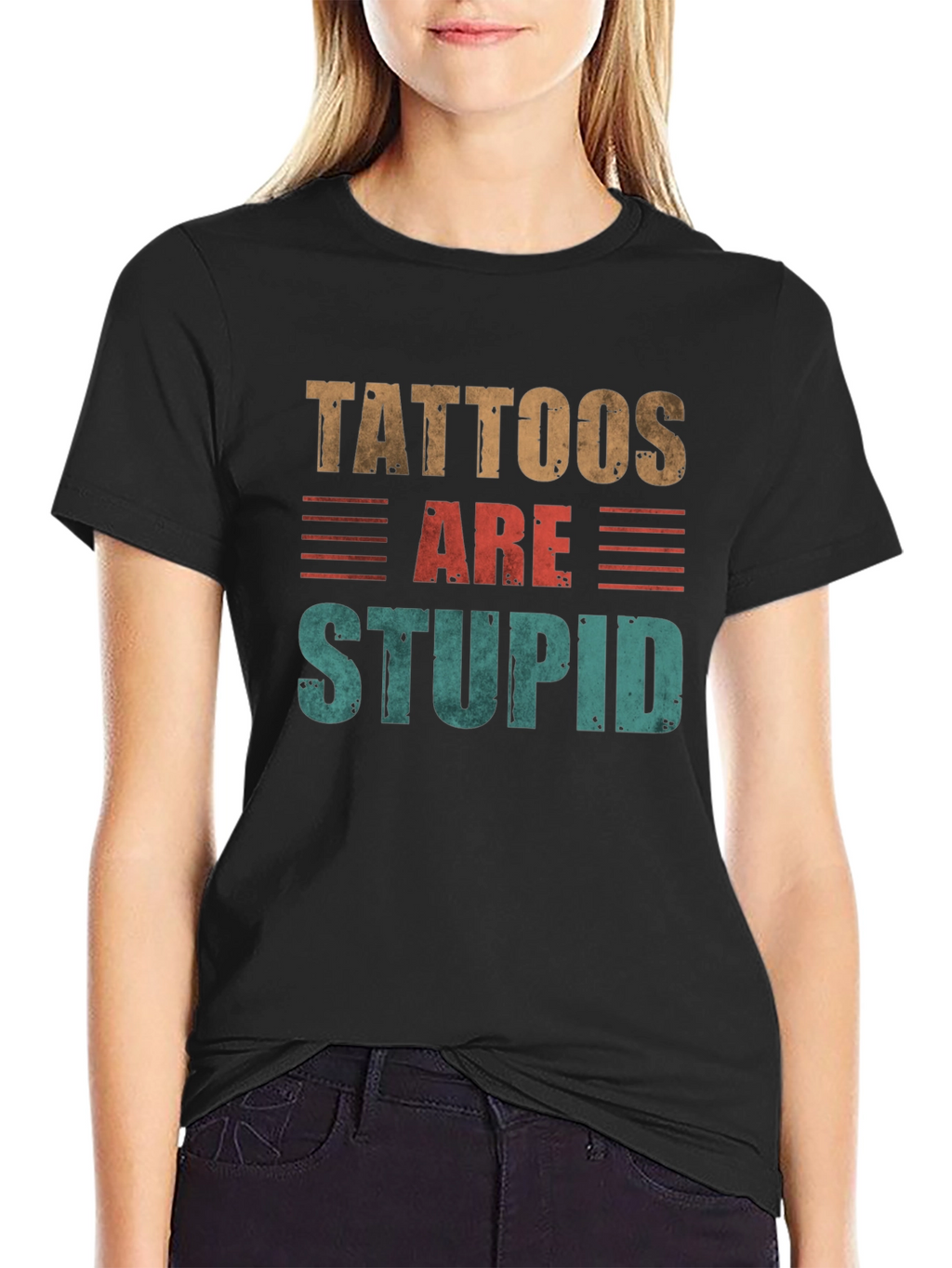 Tattoos Are Stupid Graphic T-Shirt