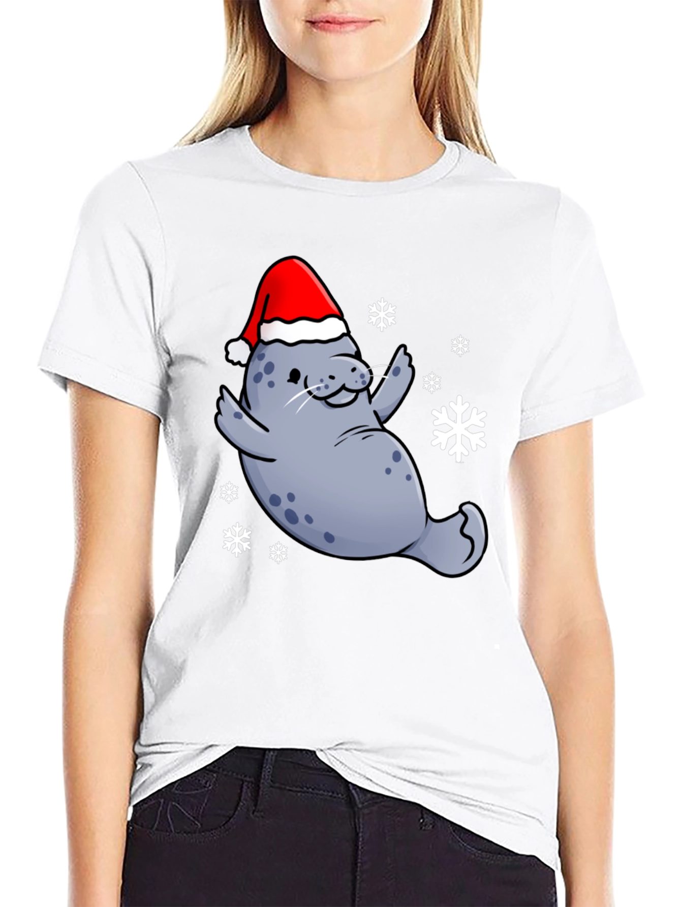 Festive Seal T-Shirt - Holiday Cheer