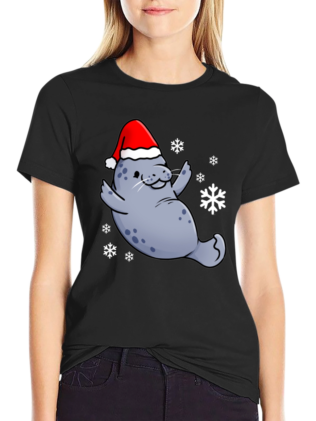 Festive Seal T-Shirt - Holiday Cheer