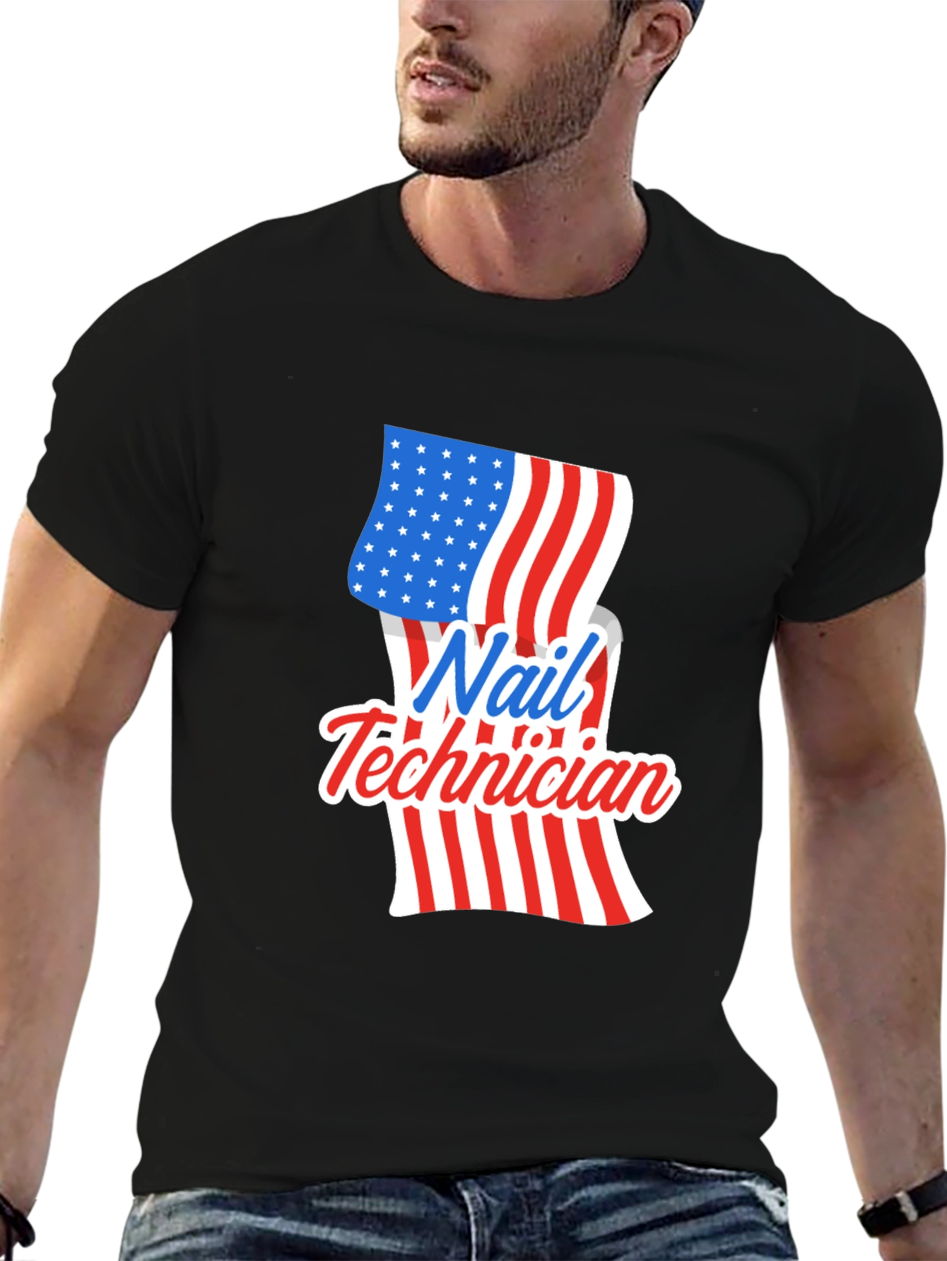 Nail Technician Patriotic T-Shirt