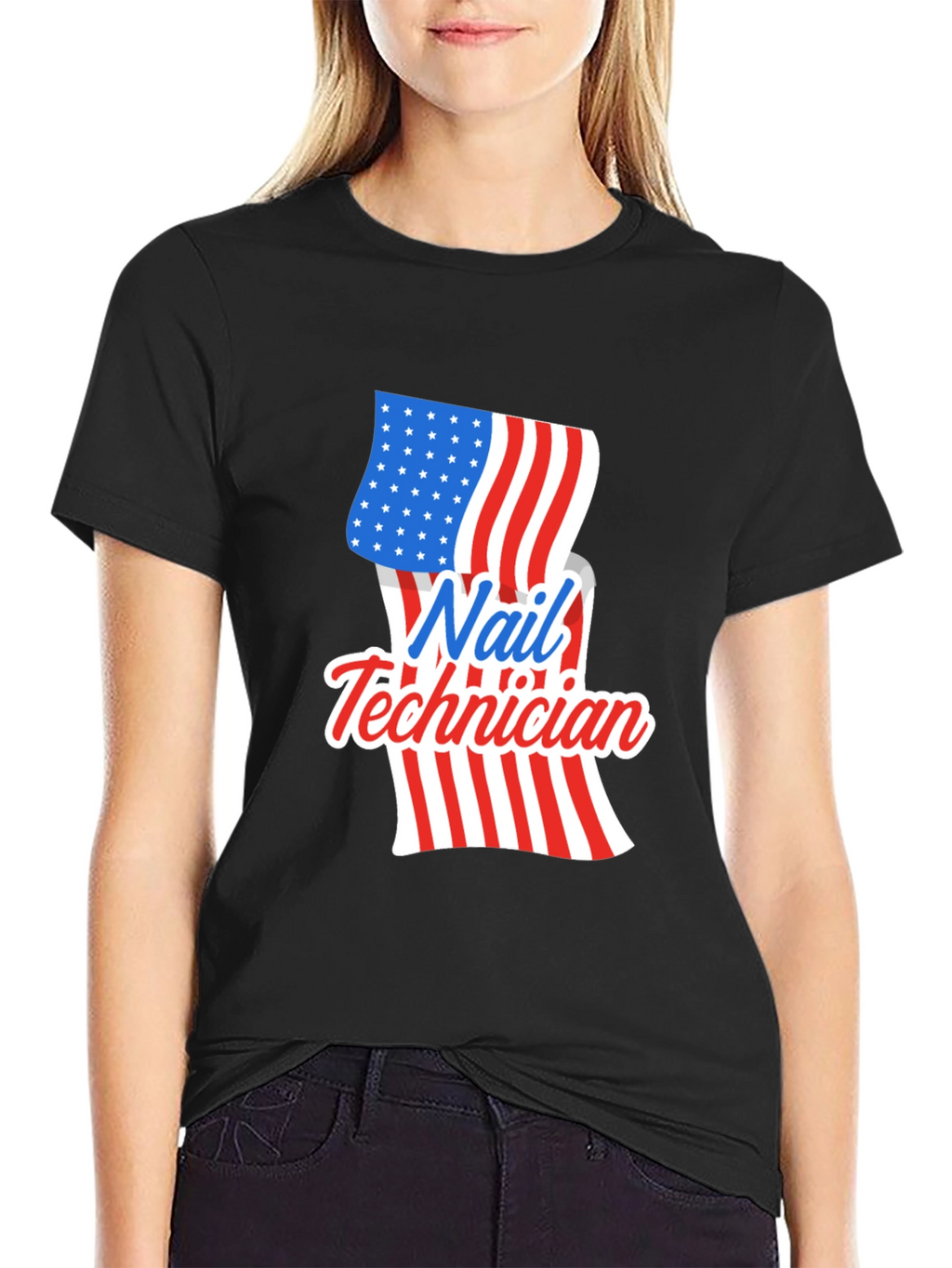 Nail Technician Patriotic T-Shirt