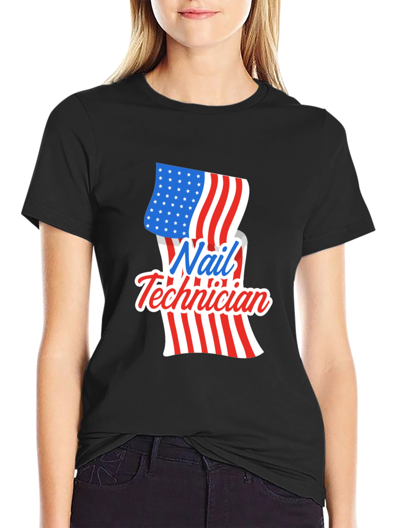 Nail Technician Patriotic T-Shirt