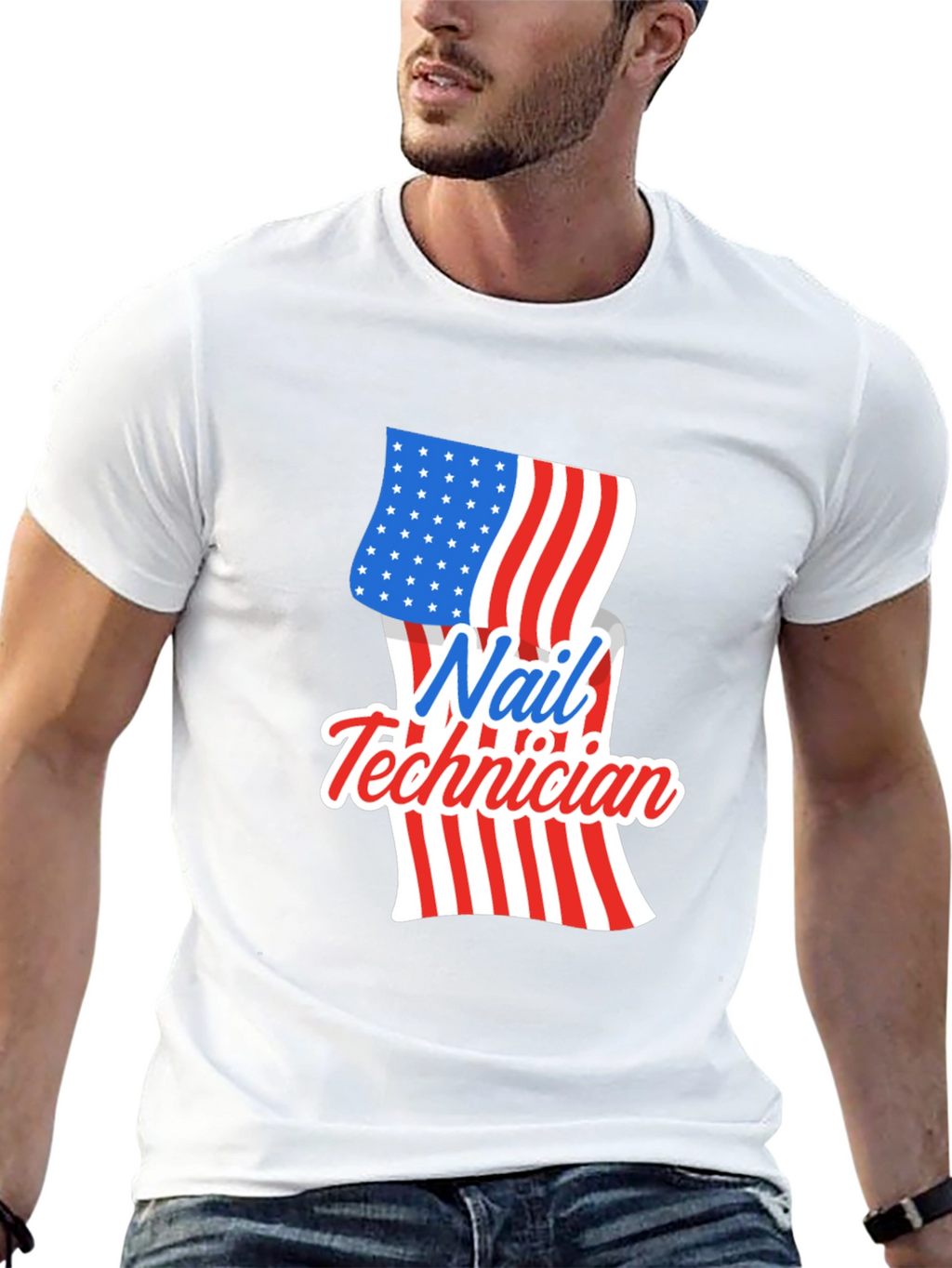 Nail Technician Patriotic T-Shirt