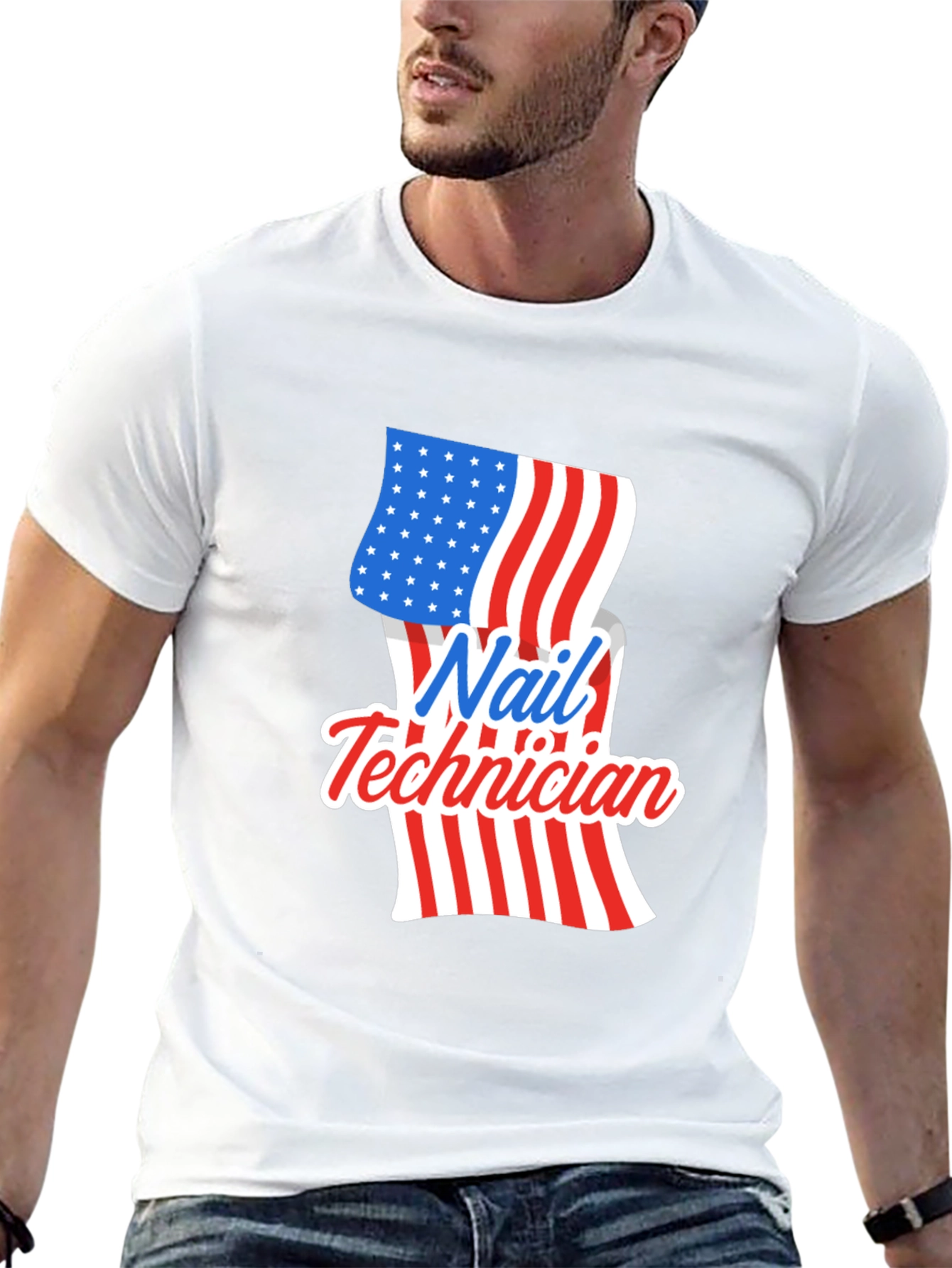 Nail Technician Patriotic T-Shirt