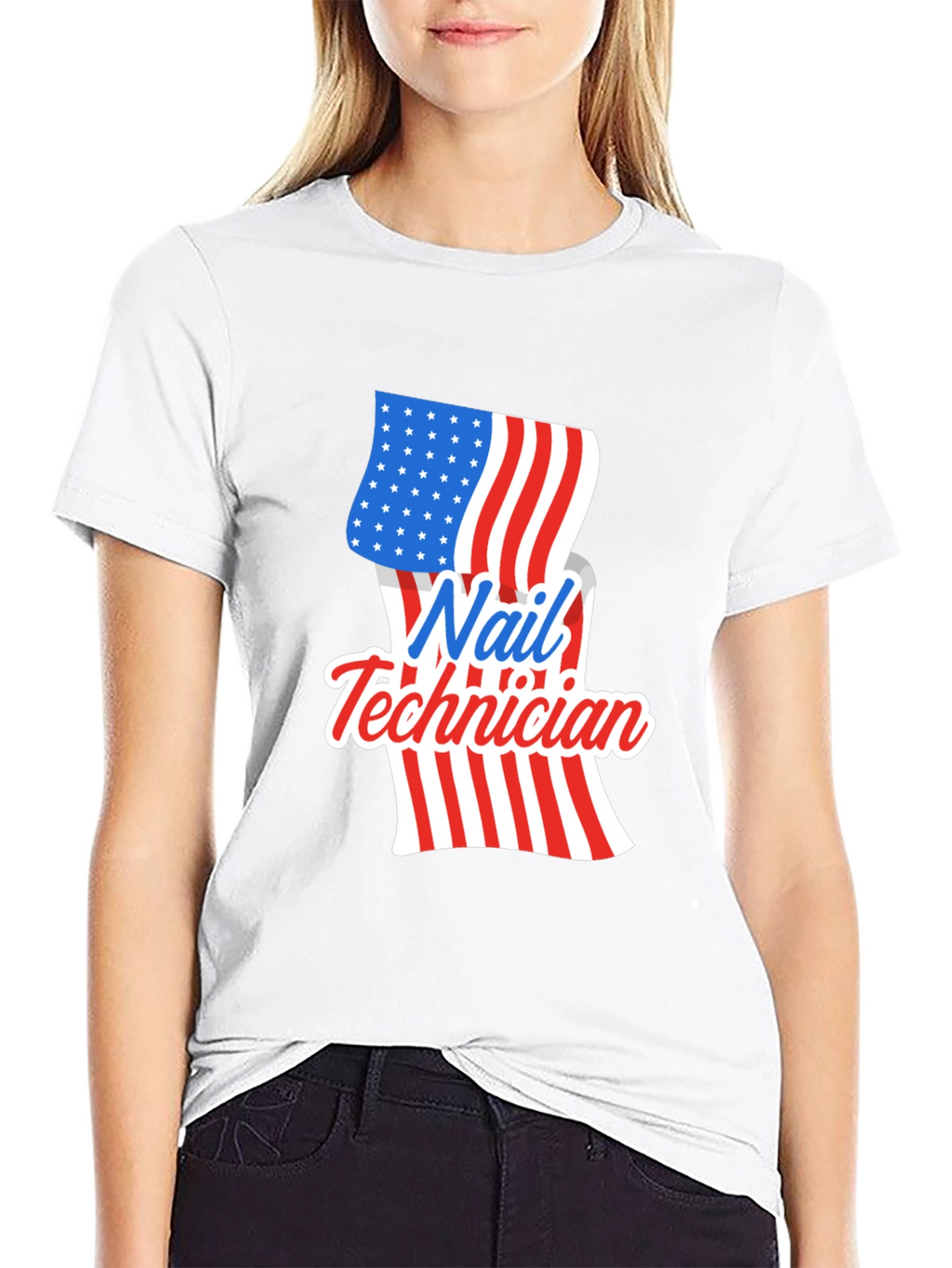 Nail Technician Patriotic T-Shirt