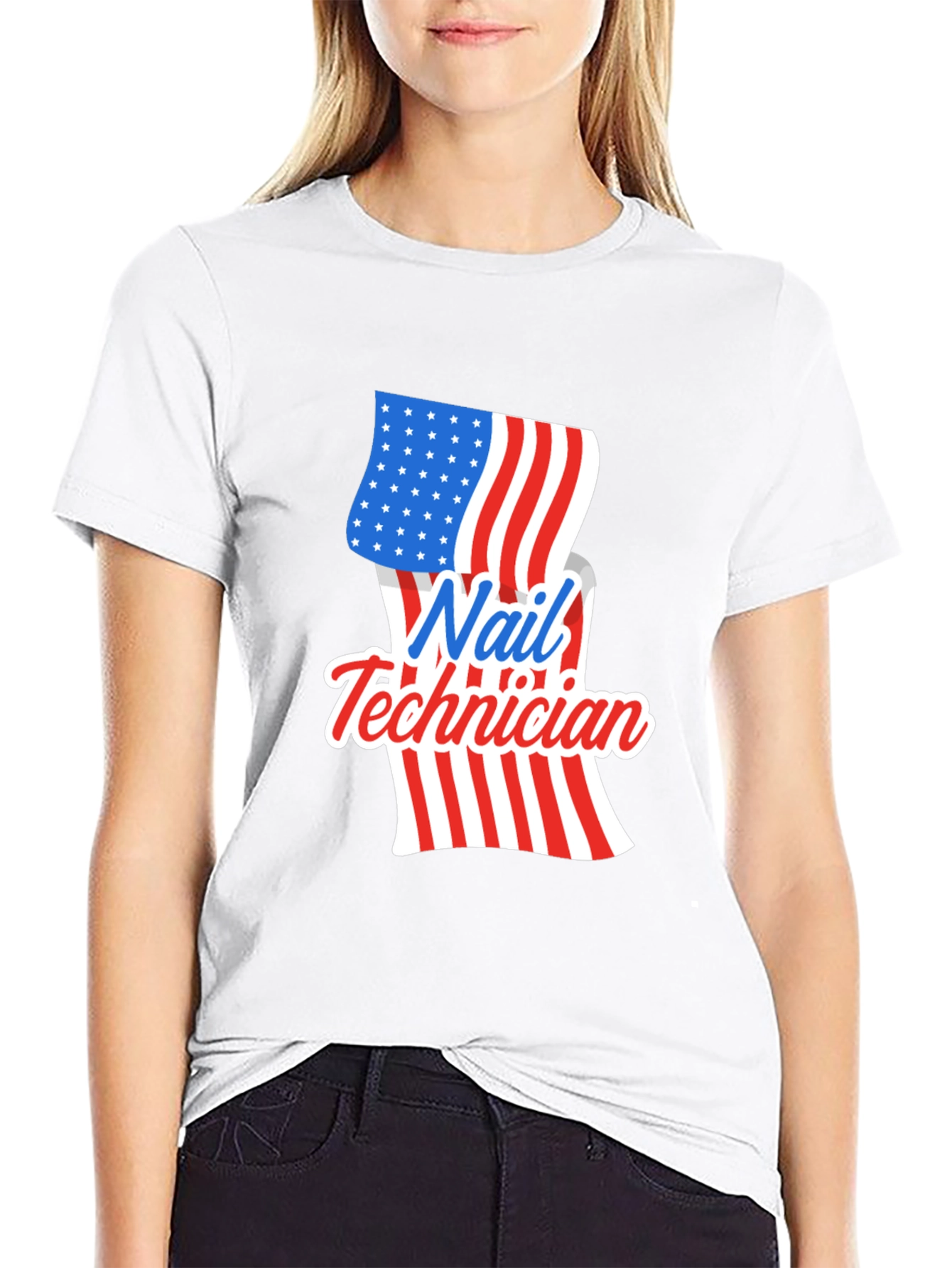 Nail Technician Patriotic T-Shirt