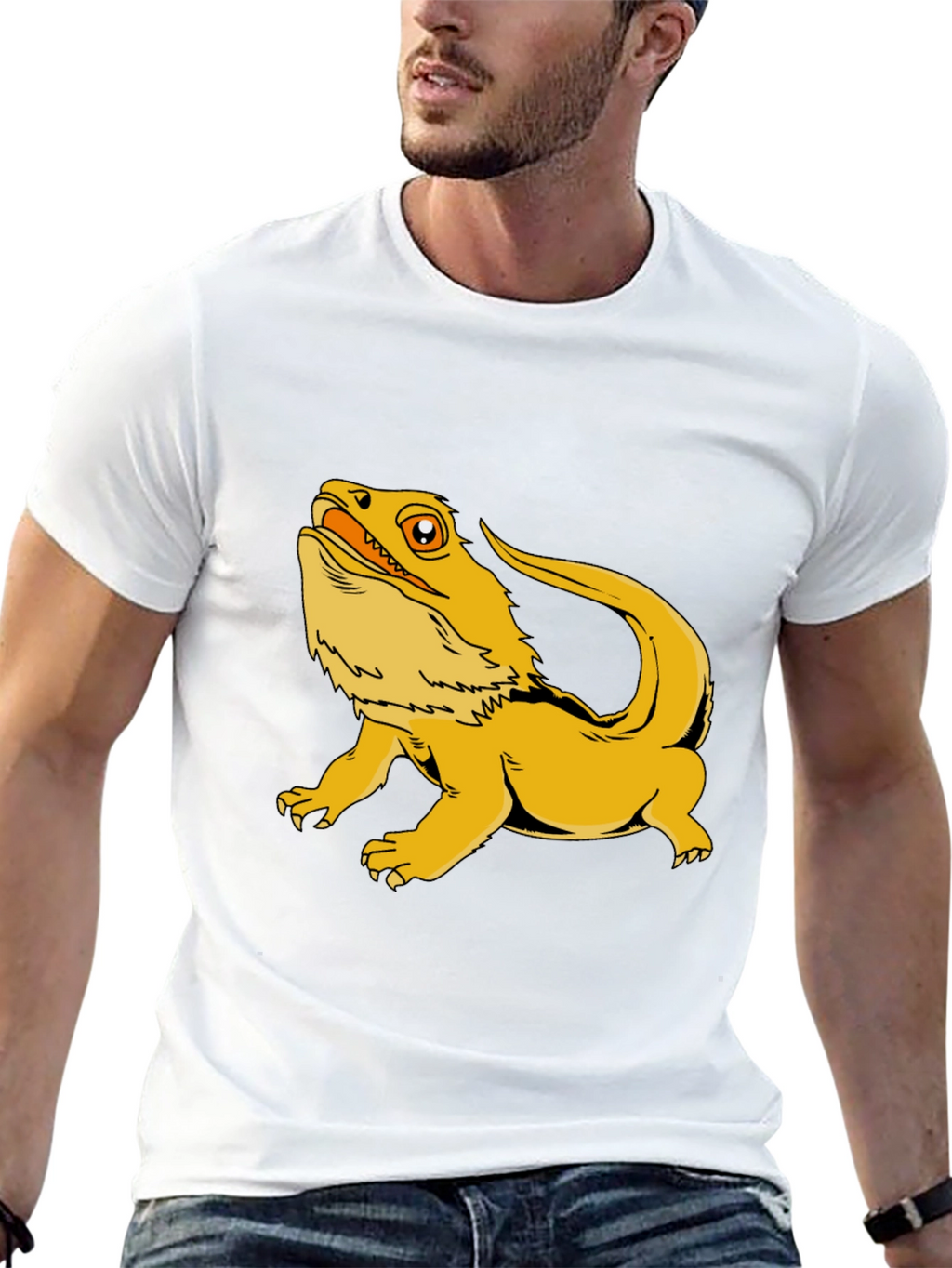 Bearded Dragon Graphic Tee - Cool Reptile Lover T-Shirt