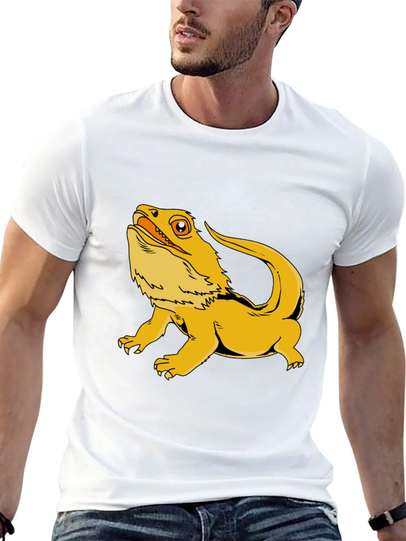 Bearded Dragon Graphic Tee - Cool Reptile Lover T-Shirt