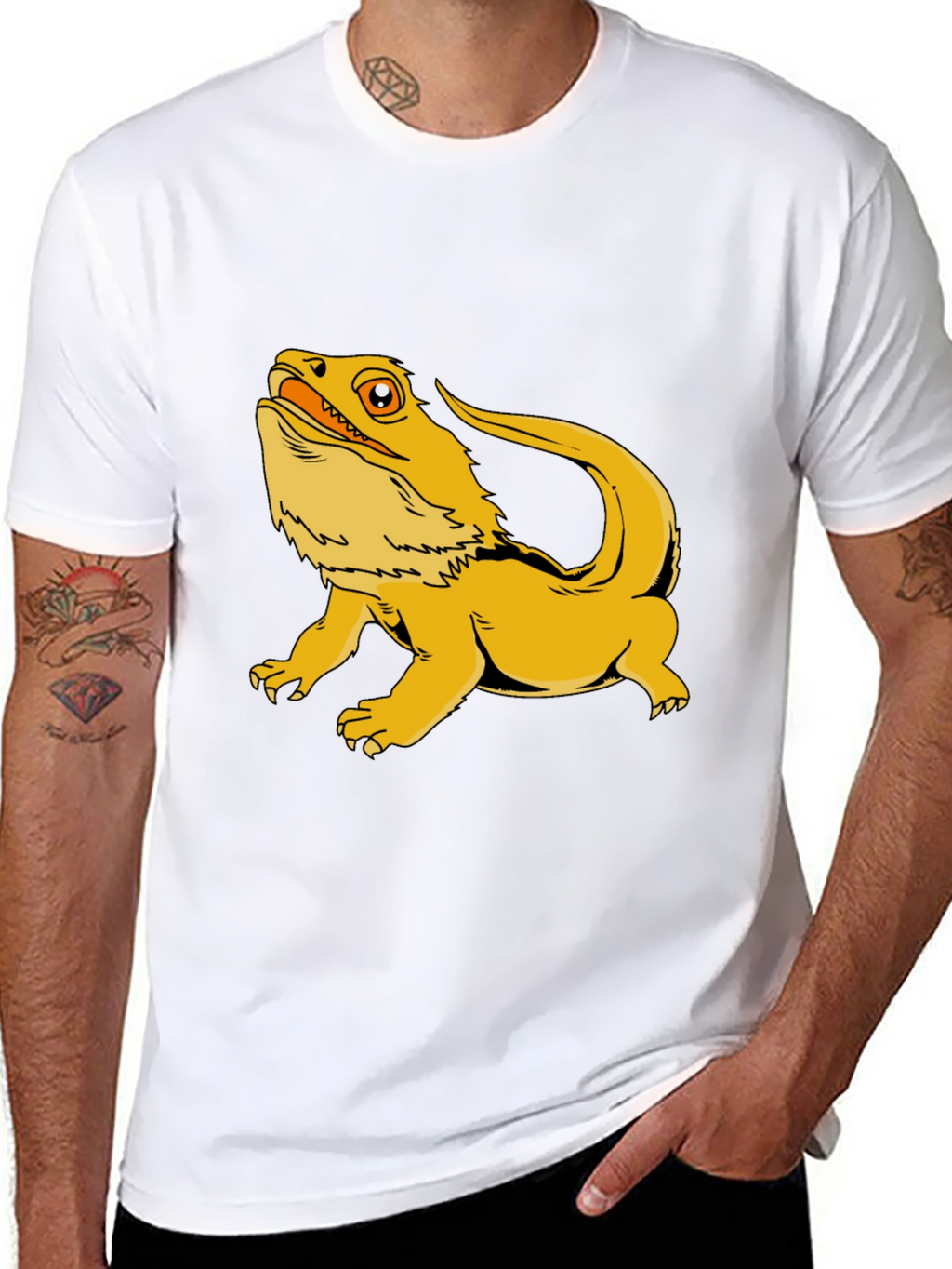 Bearded Dragon Graphic Tee - Cool Reptile Lover T-Shirt