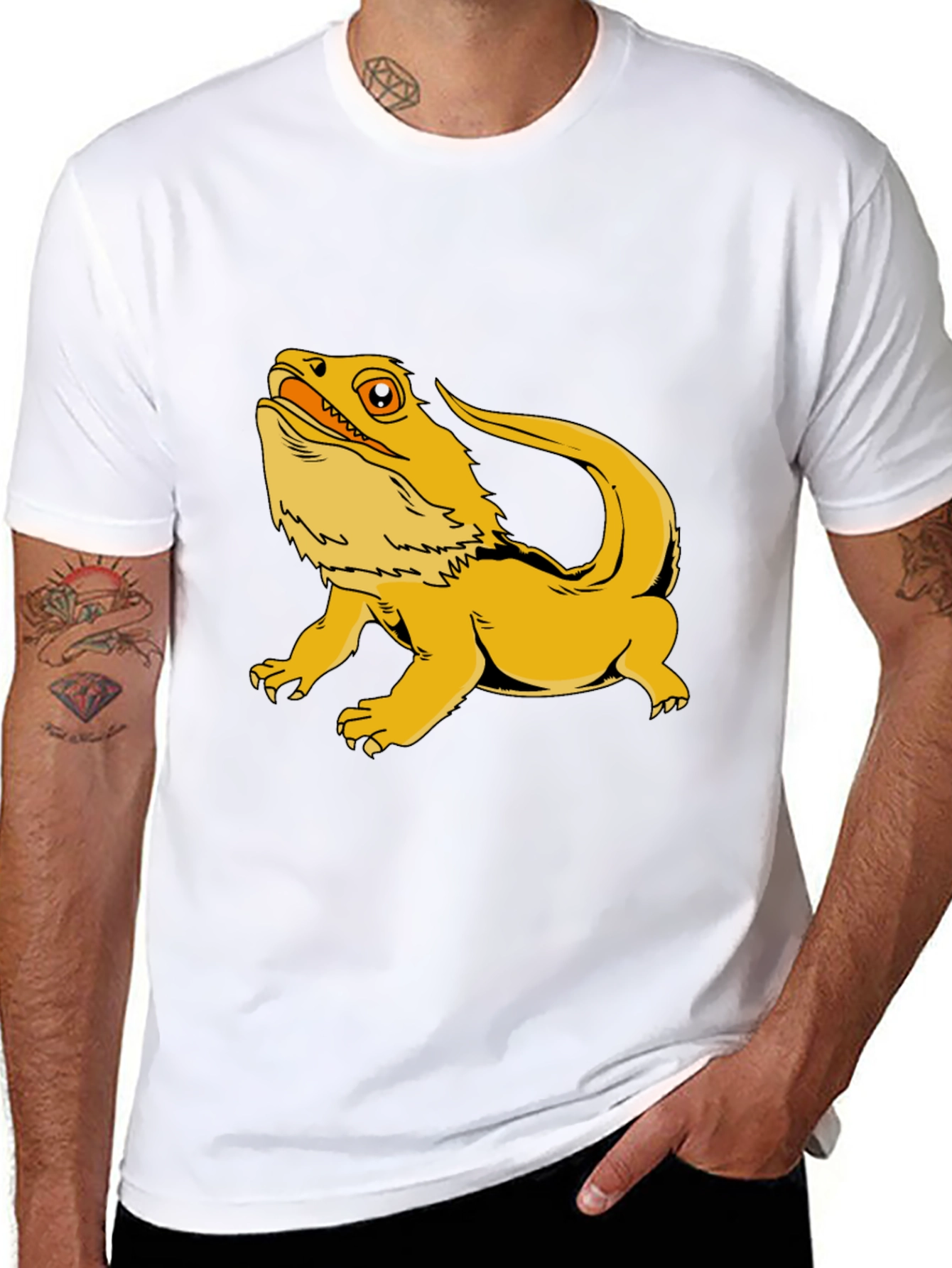 Bearded Dragon Graphic Tee - Cool Reptile Lover T-Shirt