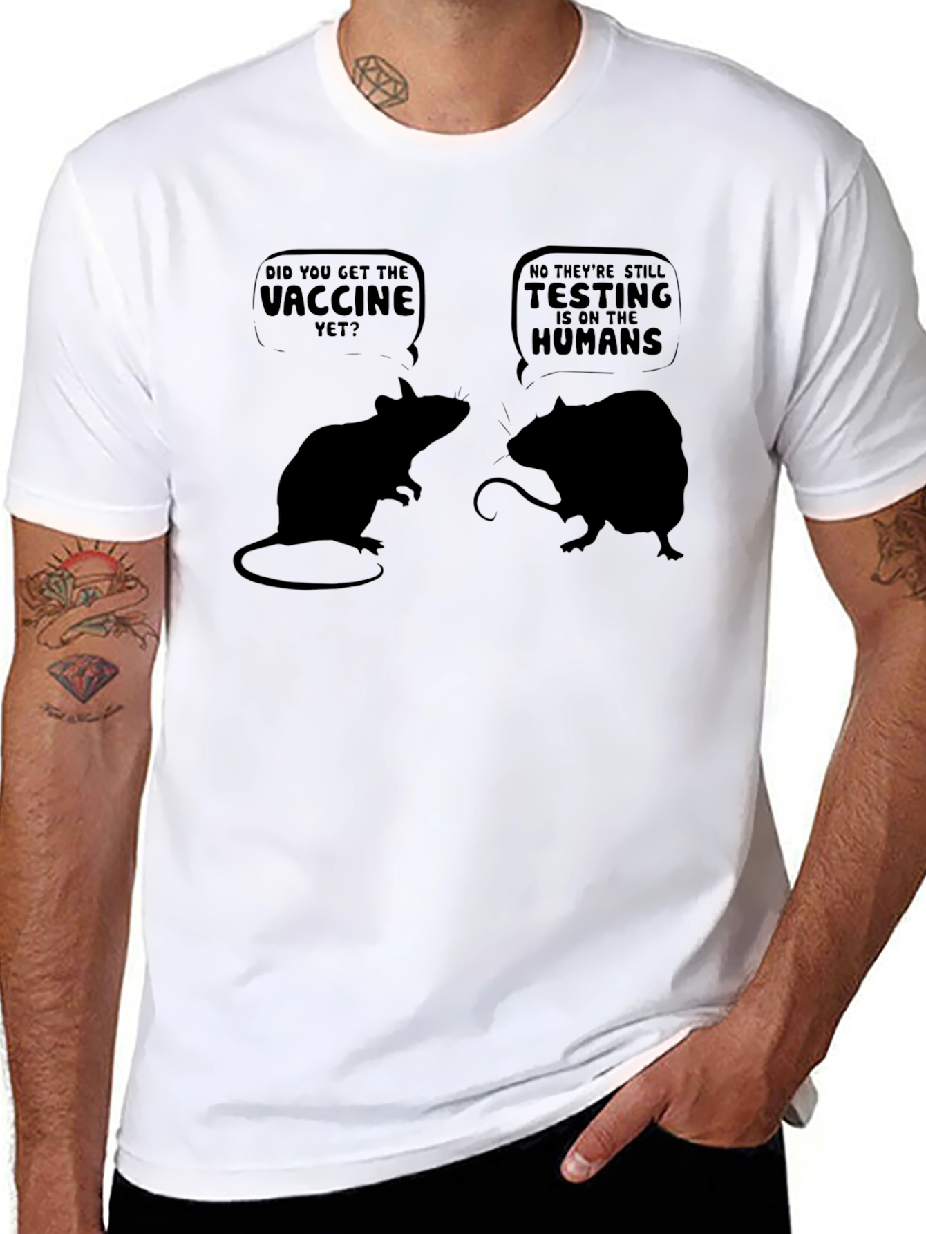 Funny Mice Vaccine T-Shirt