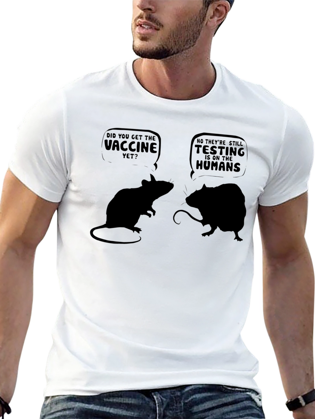 Funny Mice Vaccine T-Shirt
