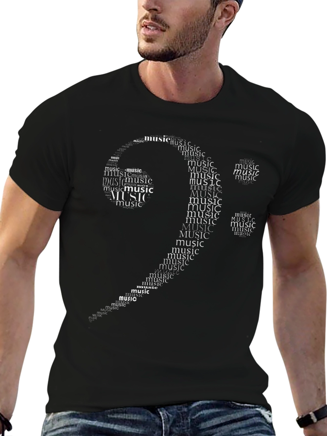 Music Note Word Art T-Shirt