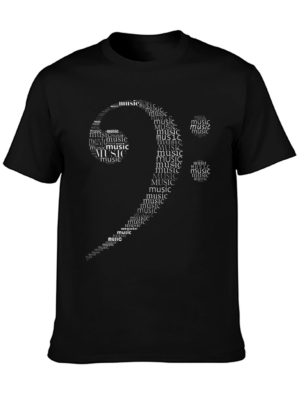 Music Note Word Art T-Shirt