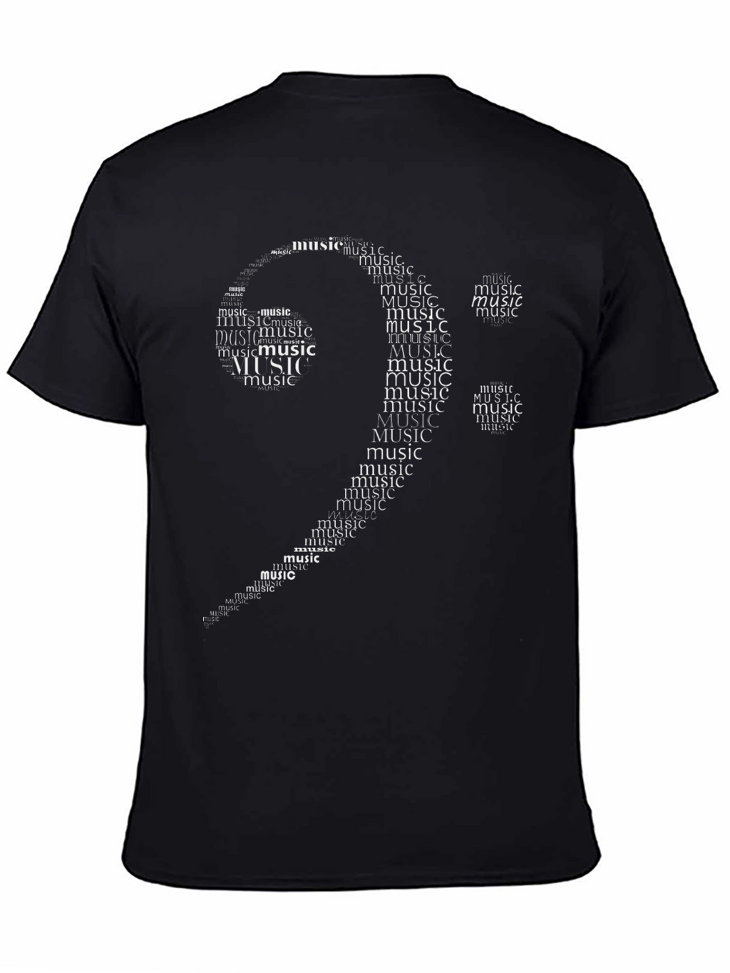Music Note Word Art T-Shirt
