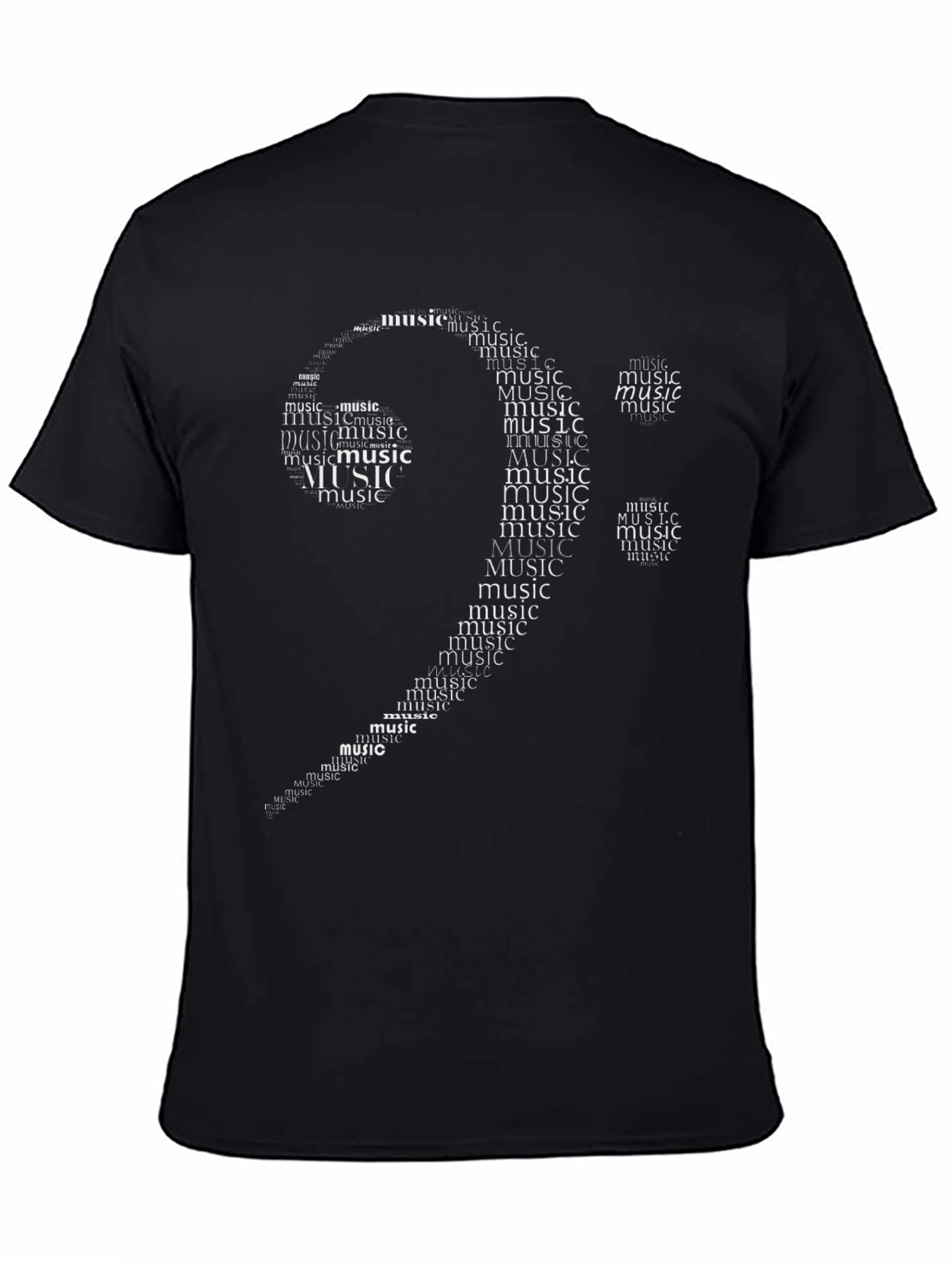 Music Note Word Art T-Shirt
