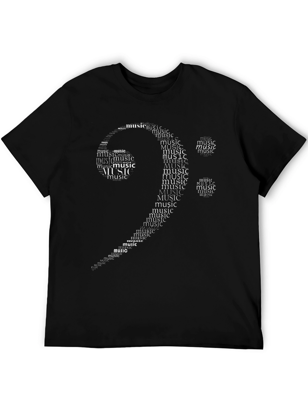 Music Note Word Art T-Shirt