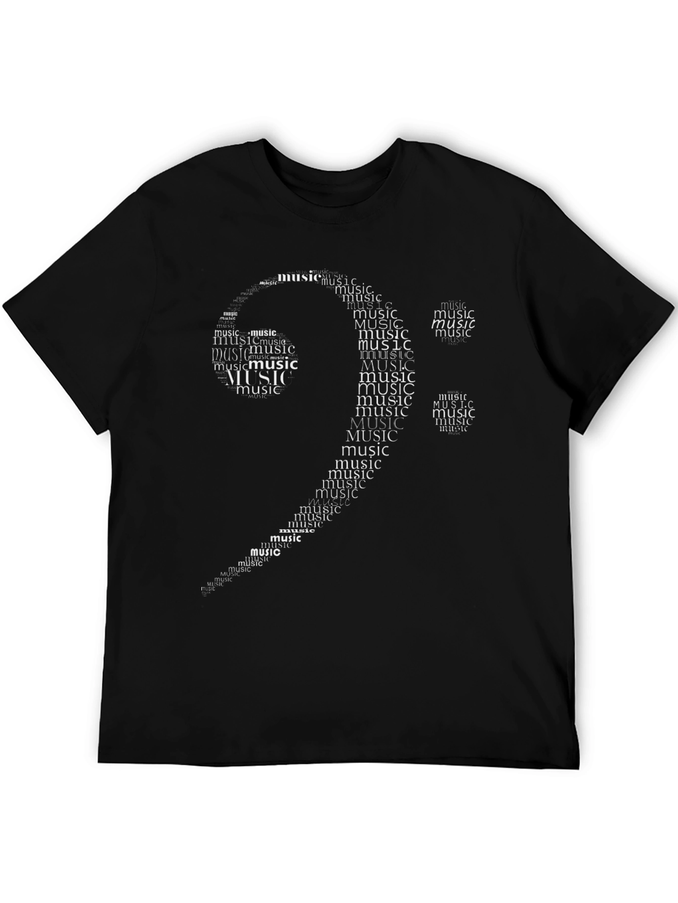 Music Note Word Art T-Shirt