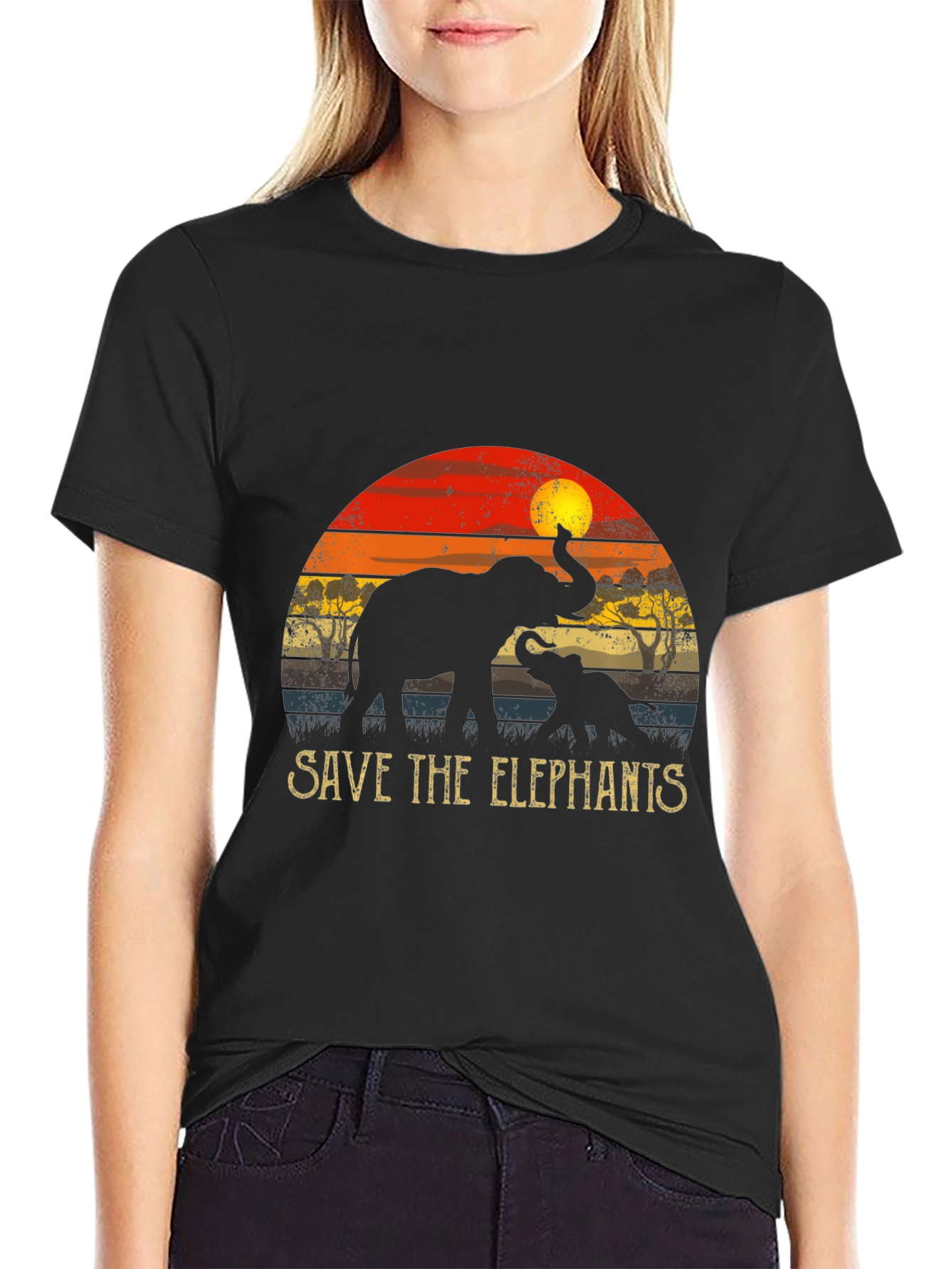 Save the Elephants Graphic T-Shirt