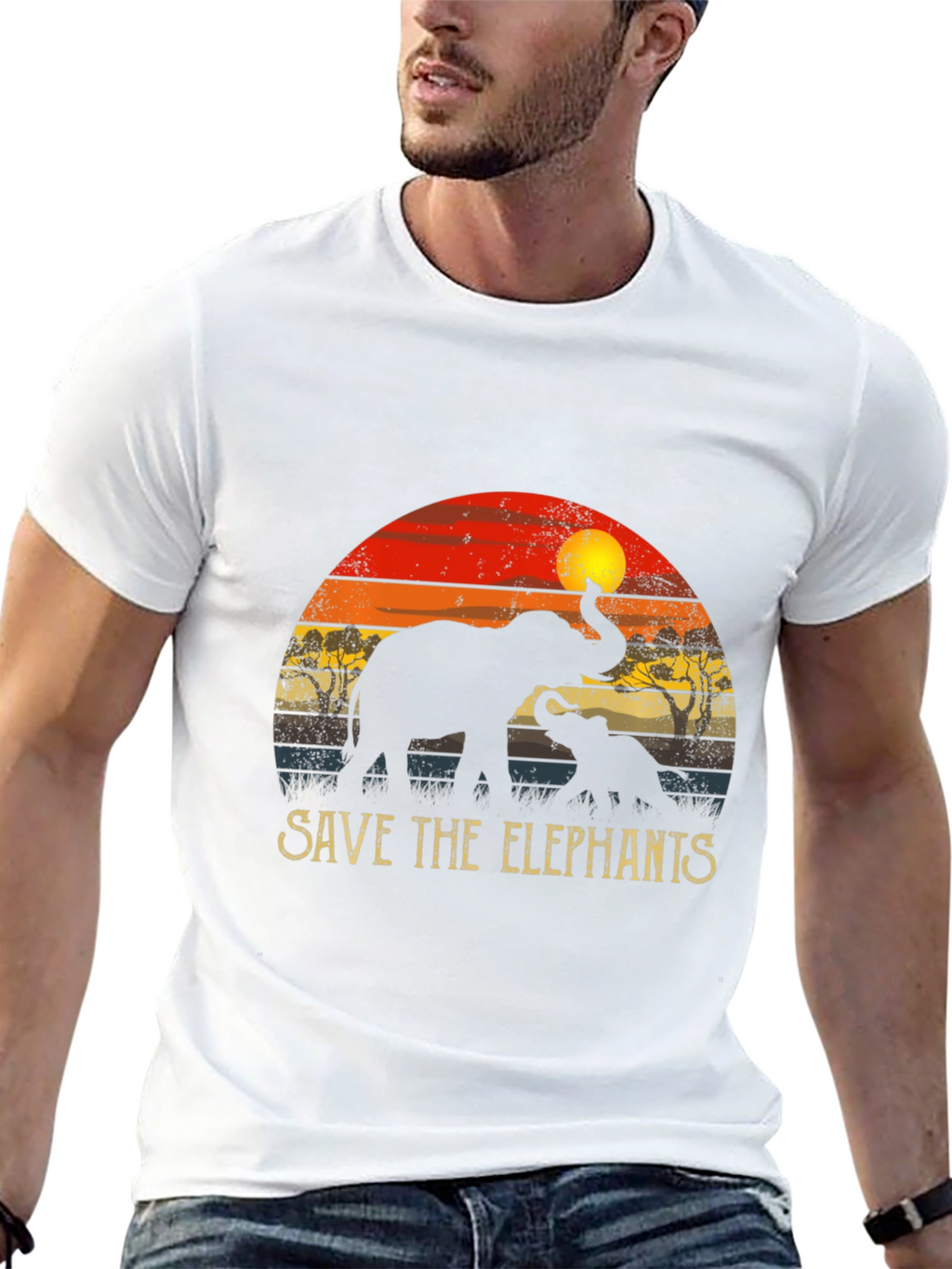 Save the Elephants Graphic T-Shirt