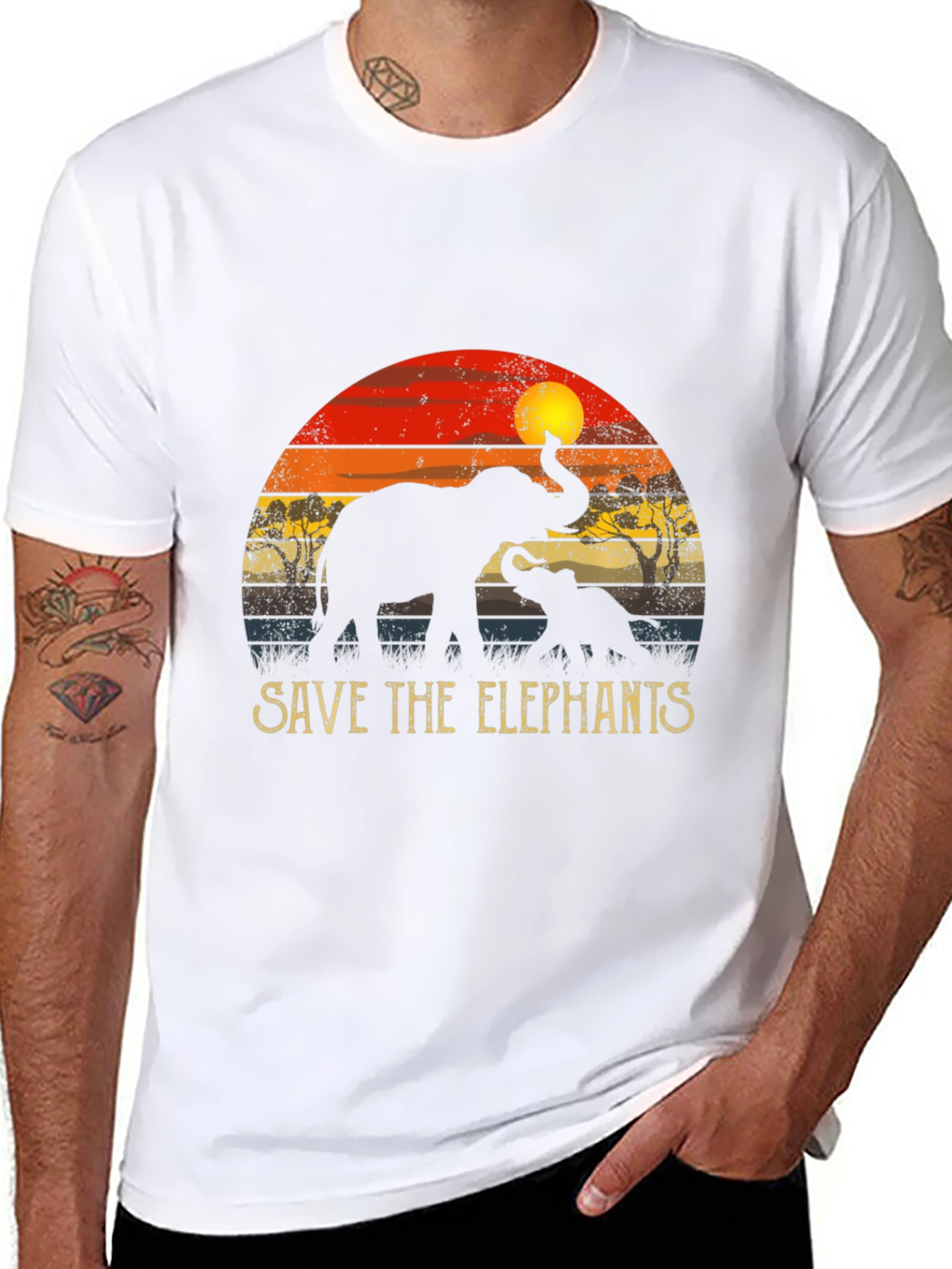 Save the Elephants Graphic T-Shirt