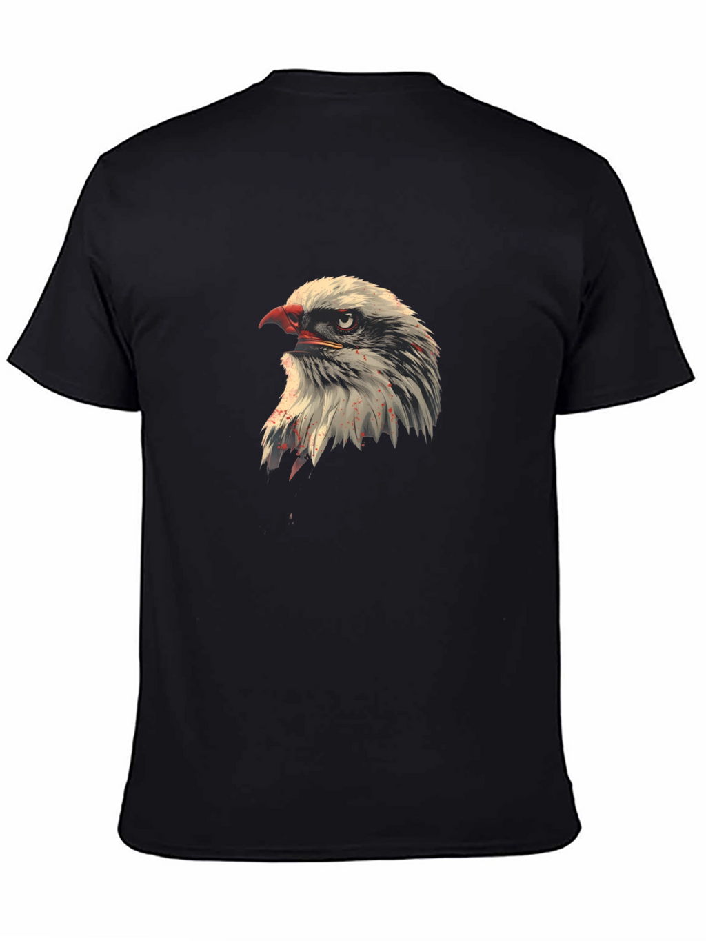 Eagle Head Graphic Black T-Shirt