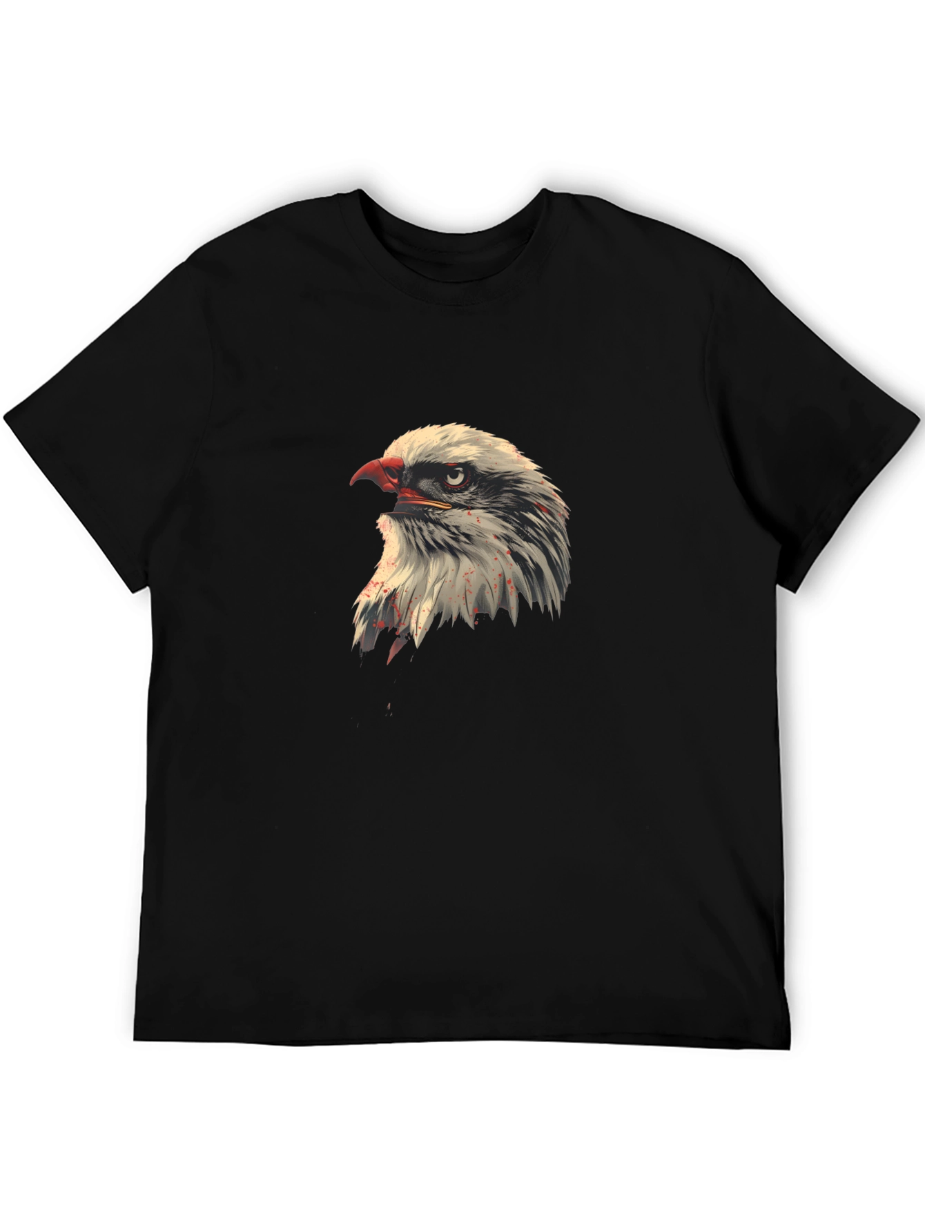 Eagle Head Graphic Black T-Shirt
