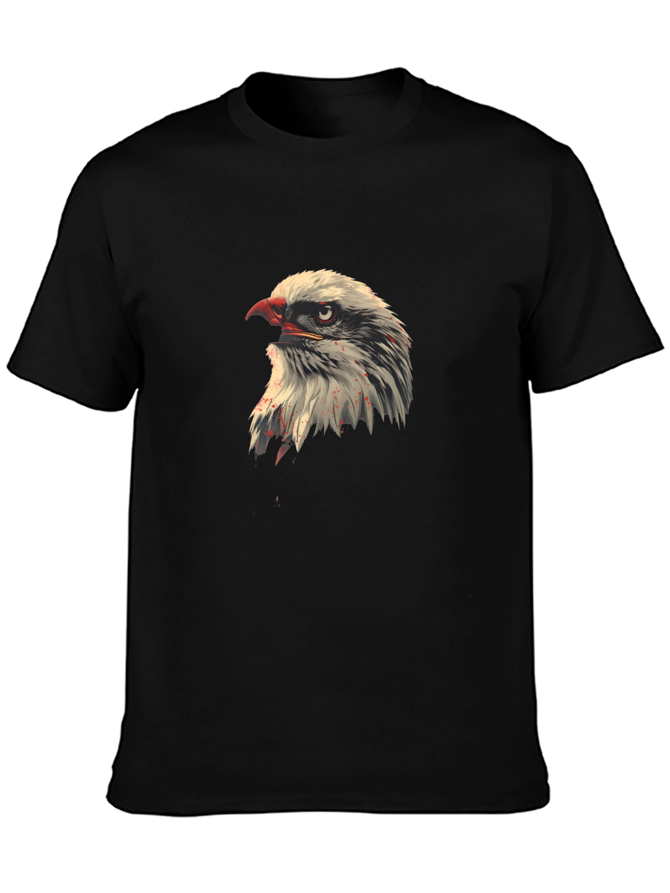 Eagle Head Graphic Black T-Shirt